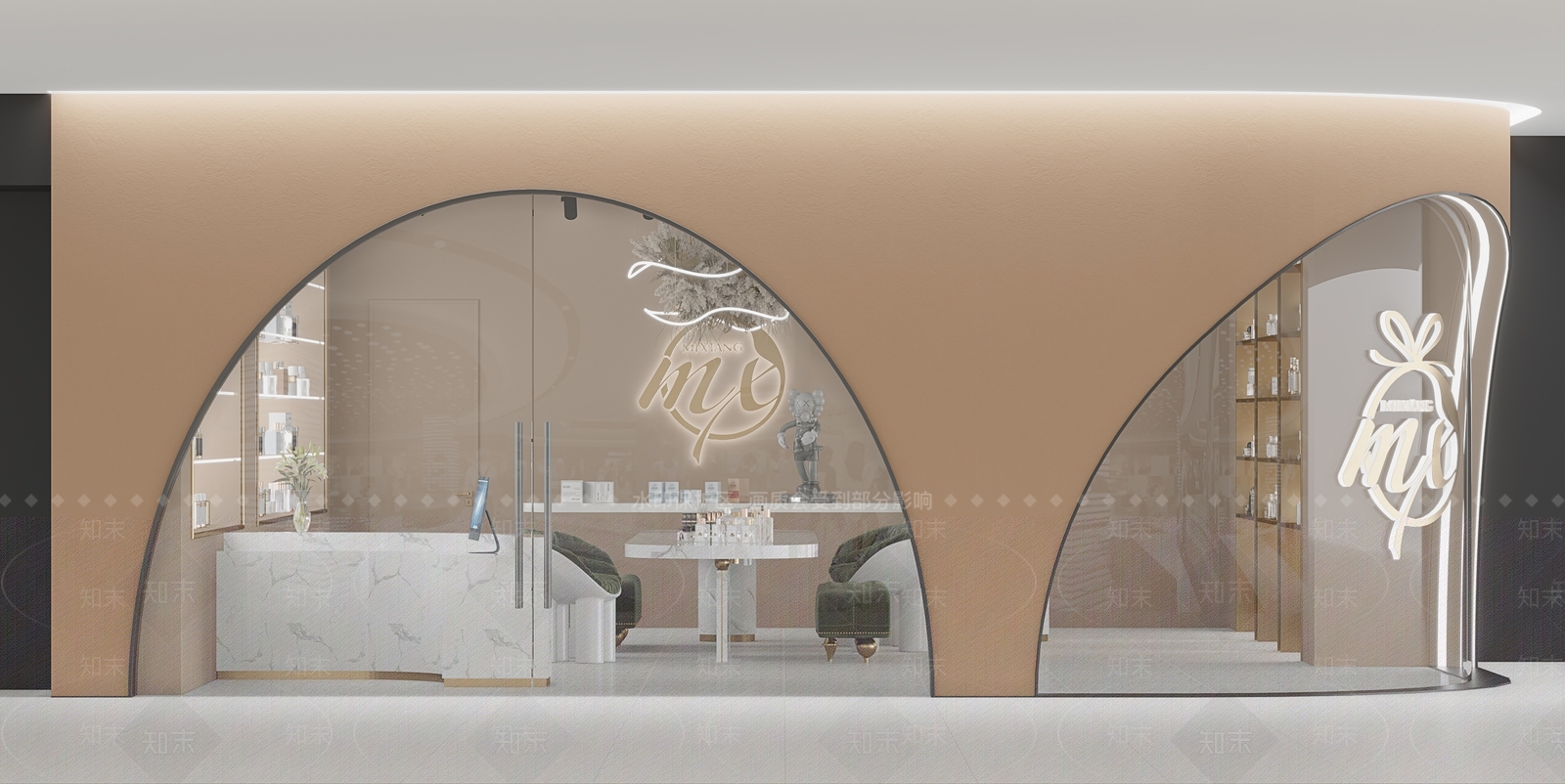 现代美甲店3D模型下载【ID:1110147659】