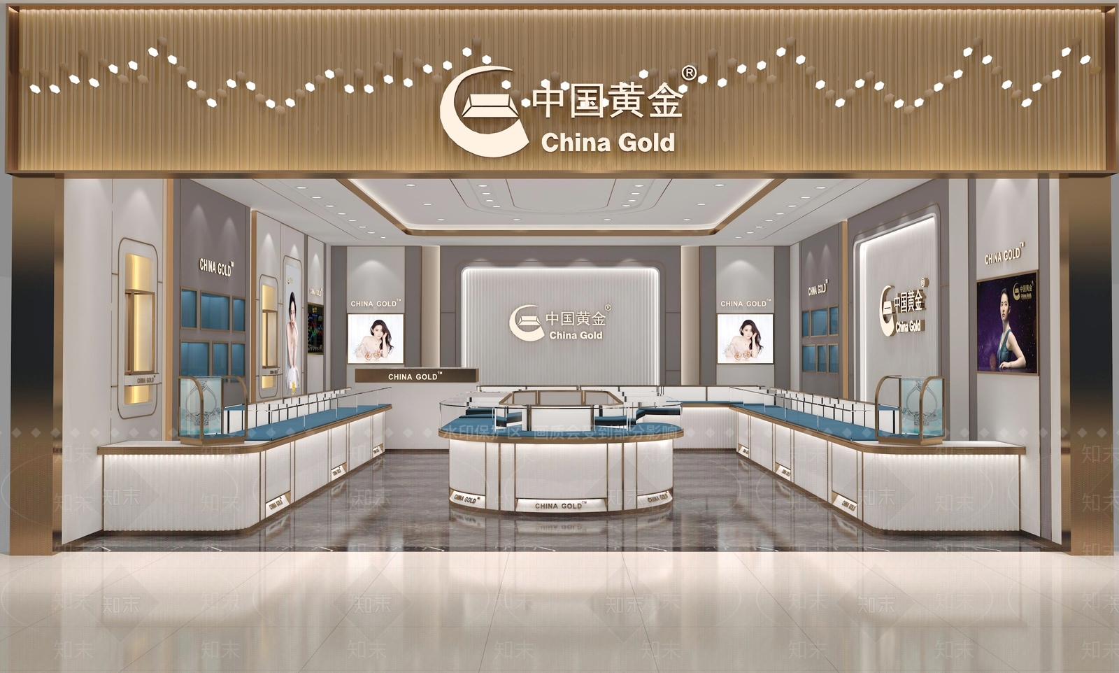 现代珠宝店3D模型下载【ID:1110153174】
