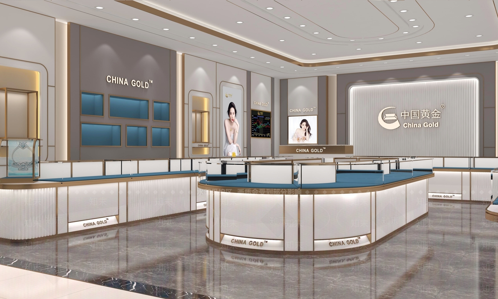 现代珠宝店3D模型下载【ID:1110153174】