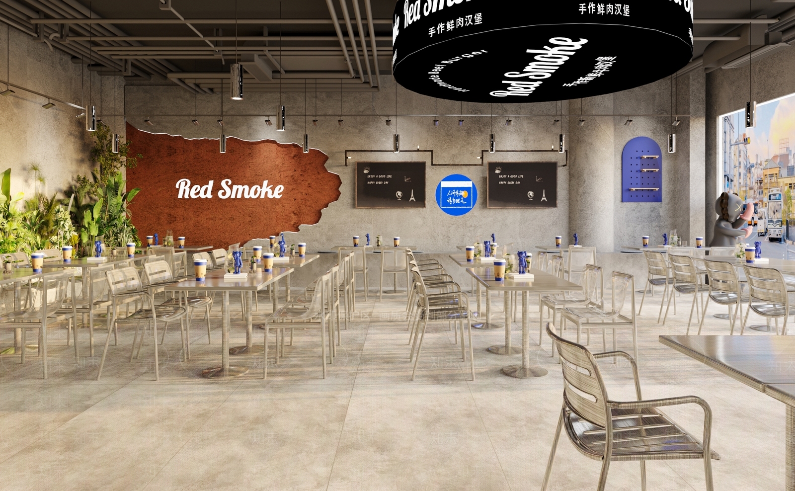 现代奶茶店3D模型下载【ID:1110154103】
