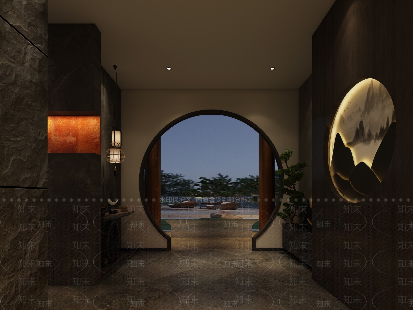 新中式火锅店3D模型下载【ID:1110154582】