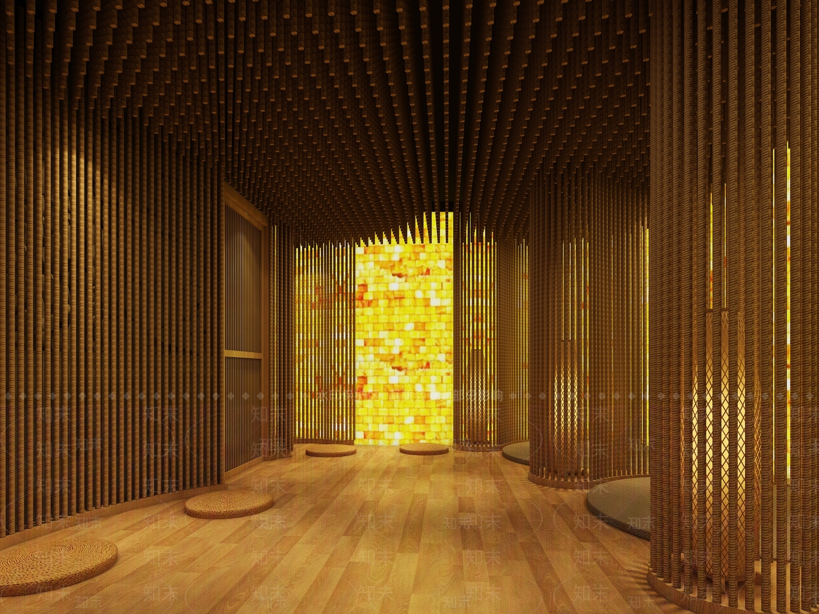 现代洗浴中心汗蒸房3D模型下载【ID:1110161781】