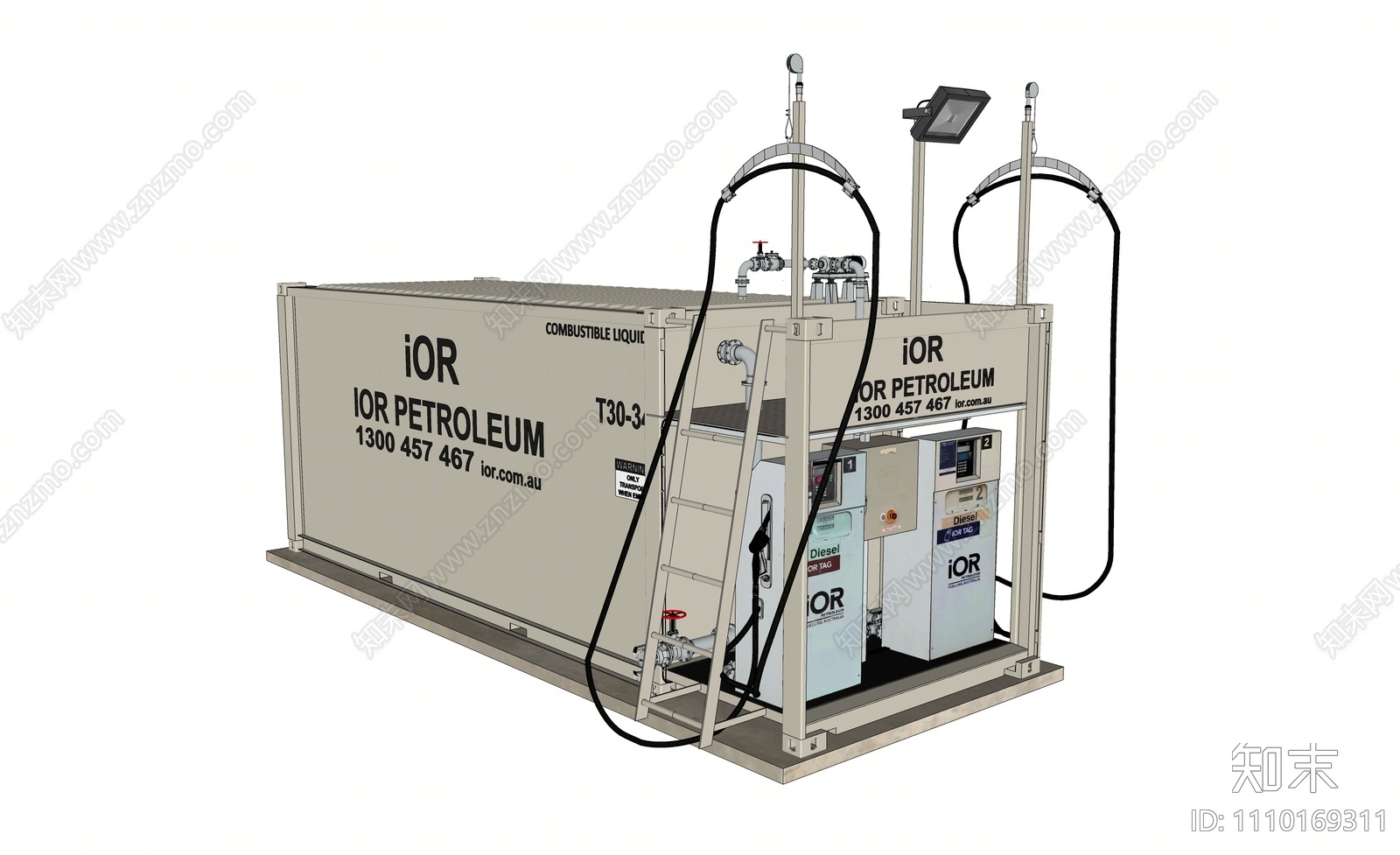 现代移动加油站SU模型下载【ID:1110169311】