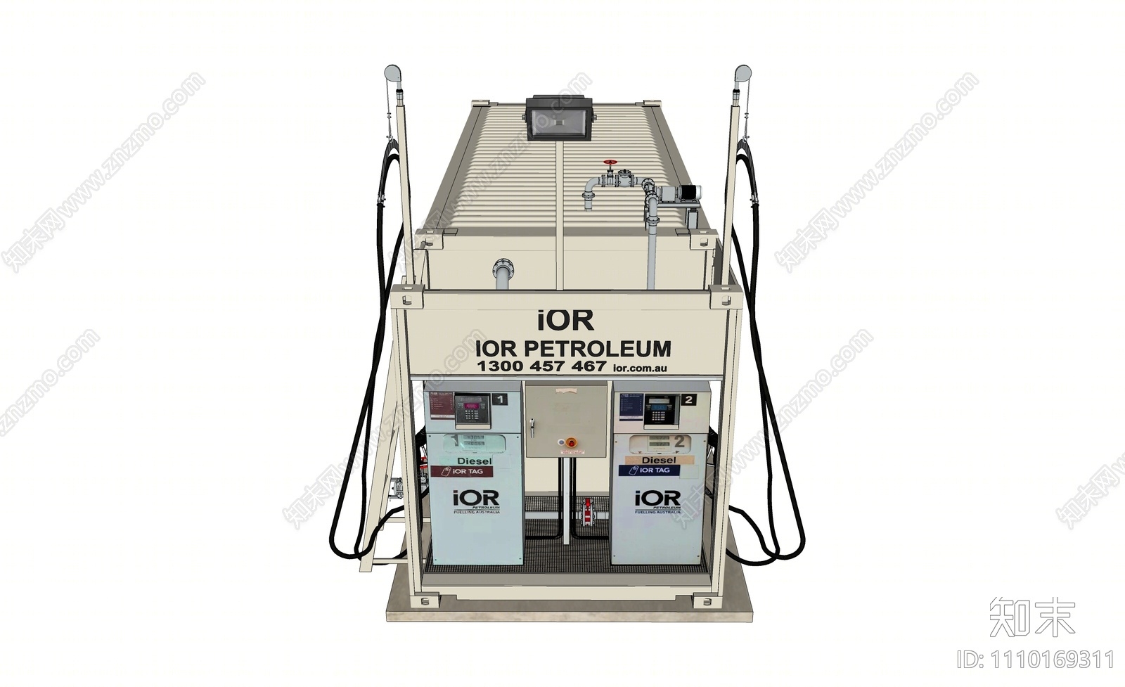 现代移动加油站SU模型下载【ID:1110169311】