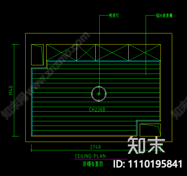 北欧厨房设计L型橱柜布局cad施工图下载【ID:1110195841】