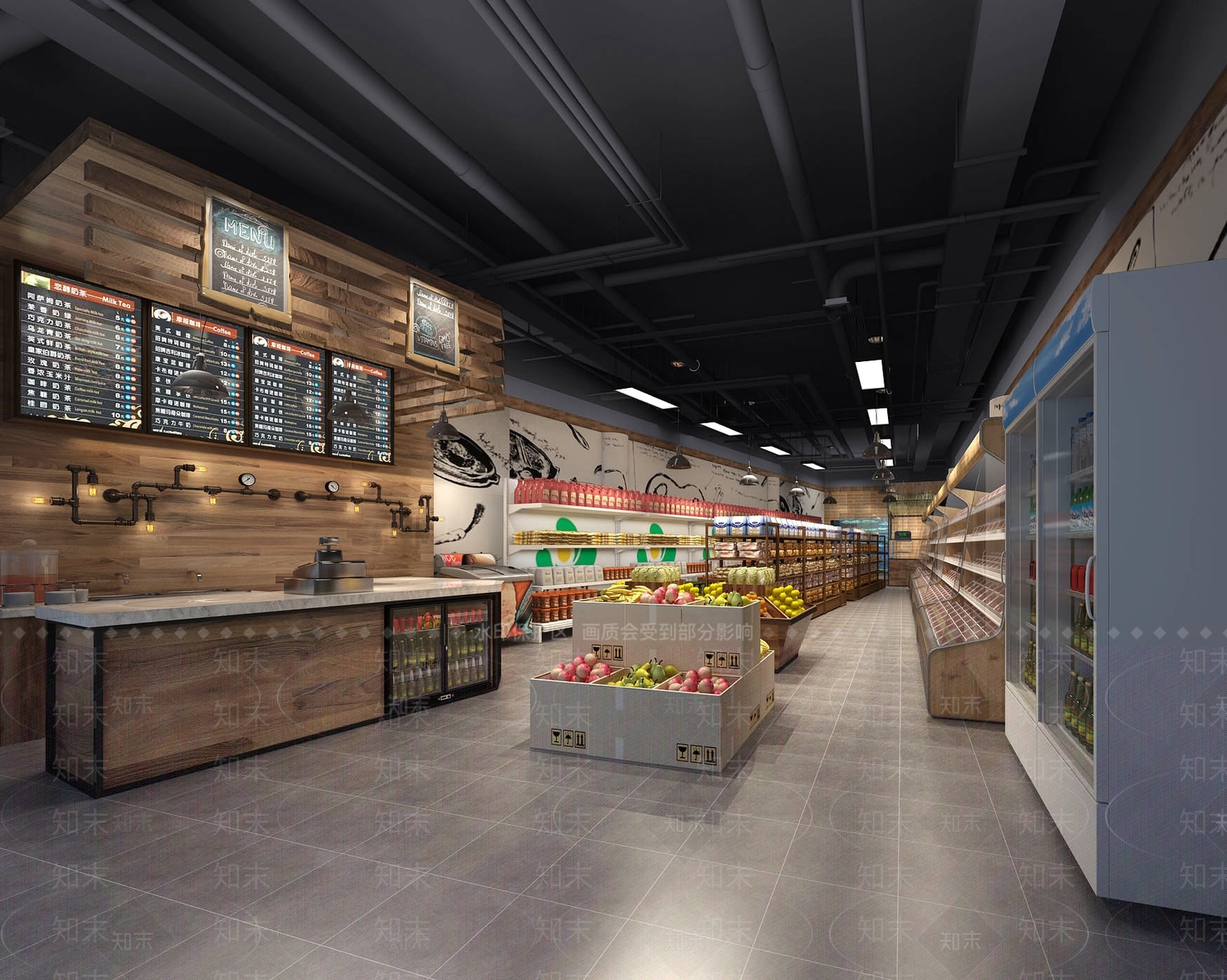 现代零食店3D模型下载【ID:1110241094】
