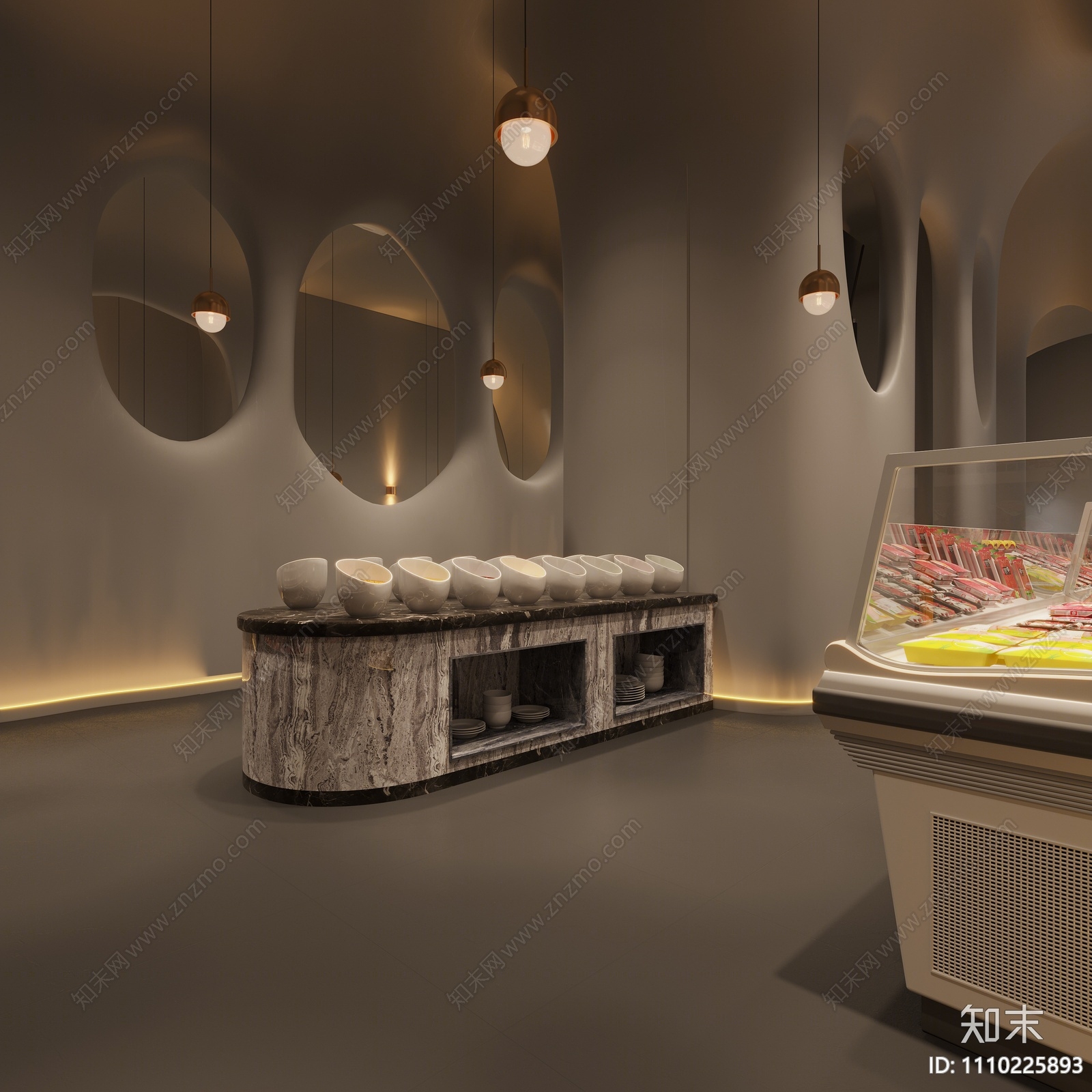 现代火锅店3D模型下载【ID:1110225893】