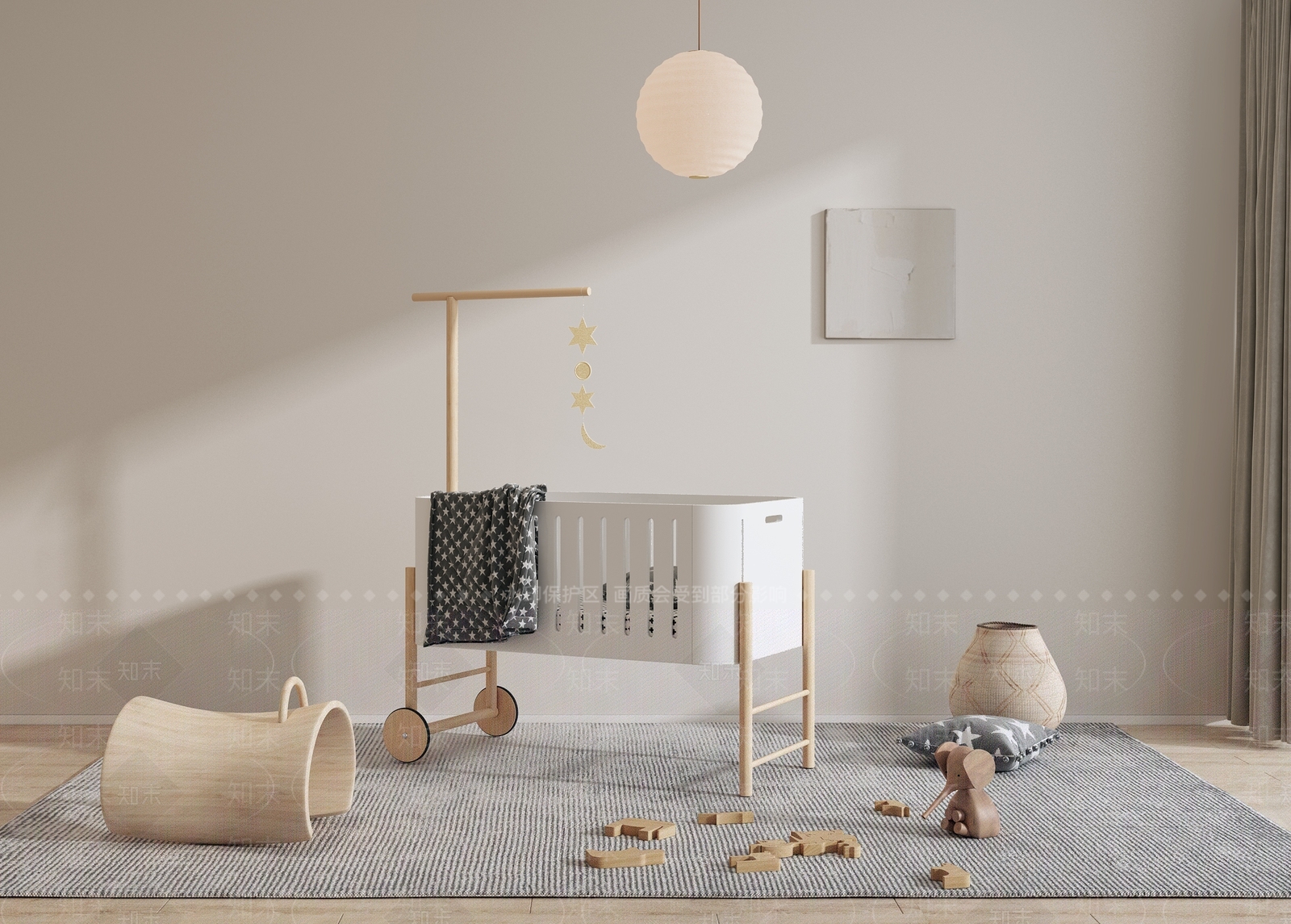 现代儿童房3D模型下载【ID:1110219209】