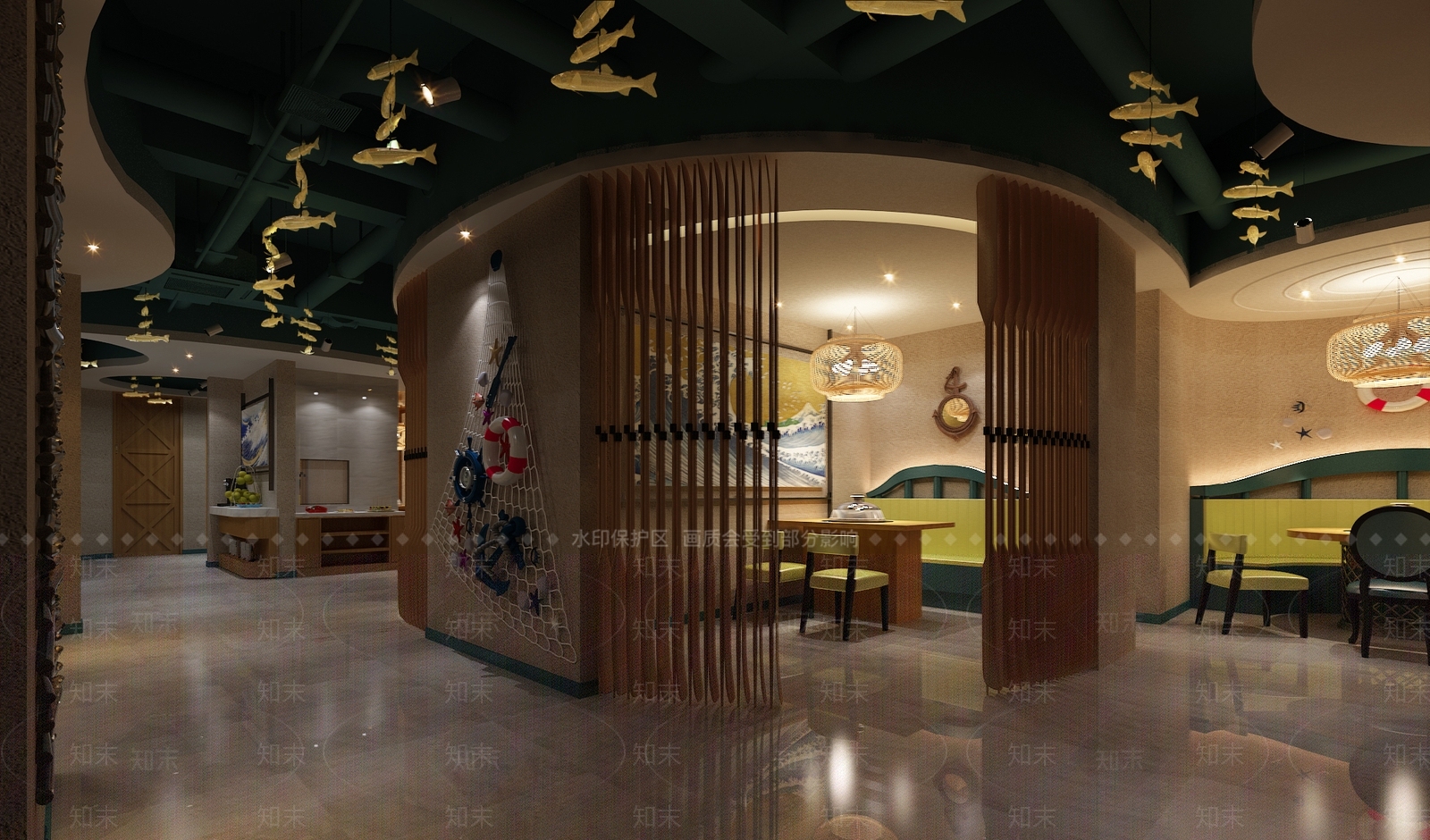 新中式火锅店3D模型下载【ID:1110219686】