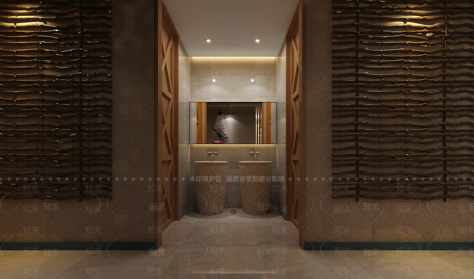 新中式火锅店3D模型下载【ID:1110219686】