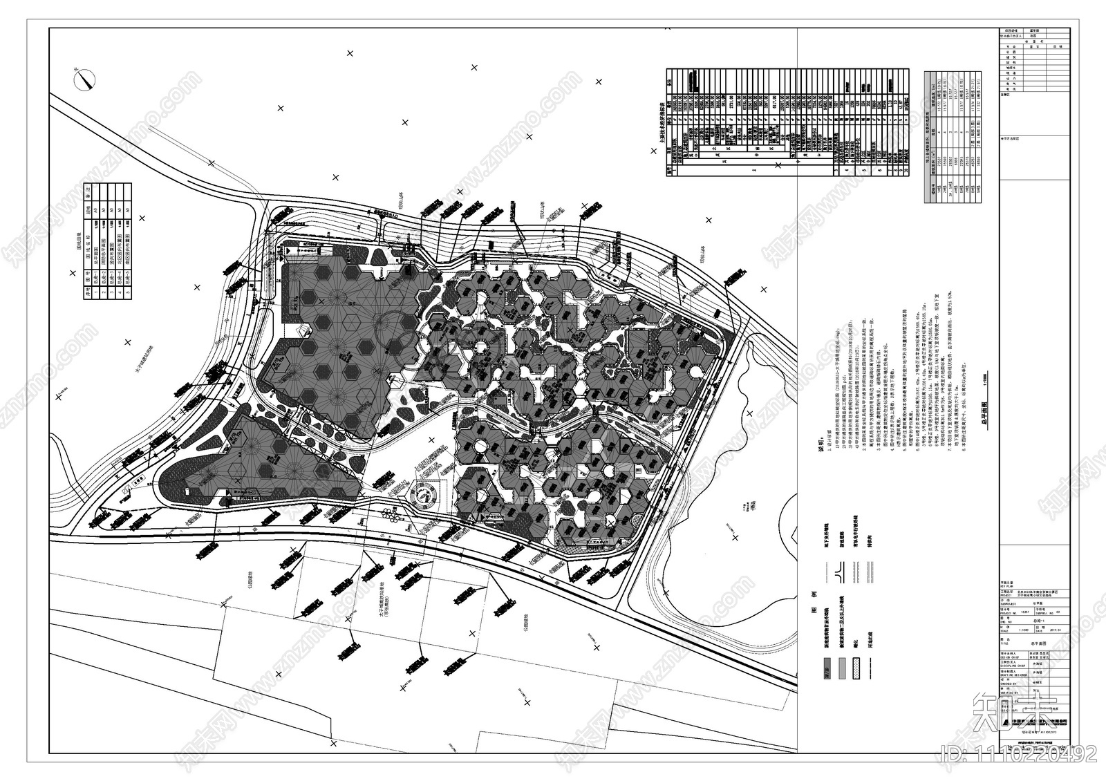 建筑cad地上南区cad施工图下载【ID:1110220492】