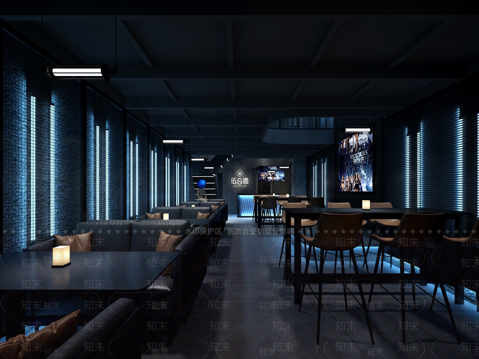 现代酒吧3D模型下载【ID:1110225911】