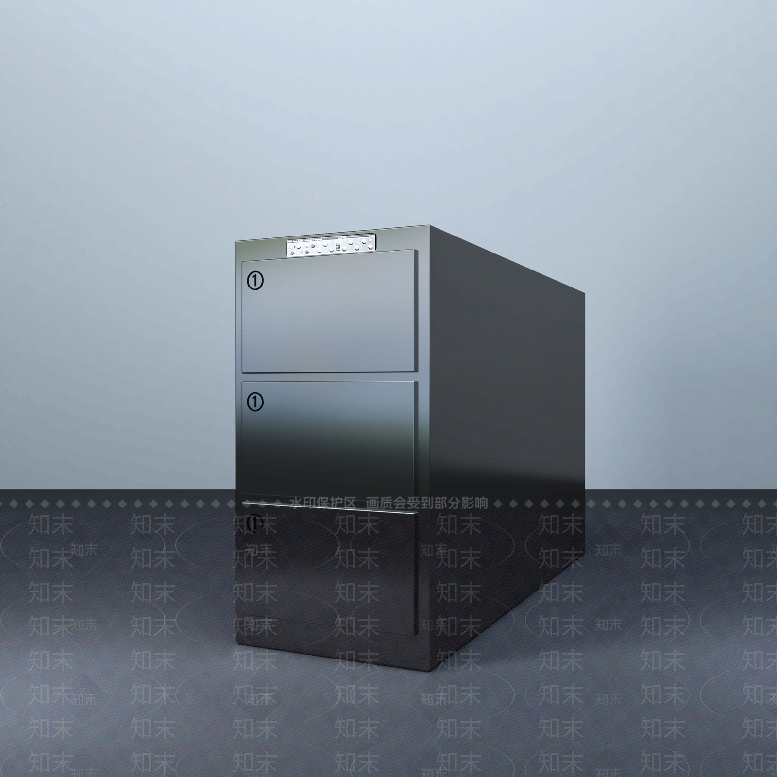 现代实验室尸体存放柜3D模型下载【ID:1110227834】