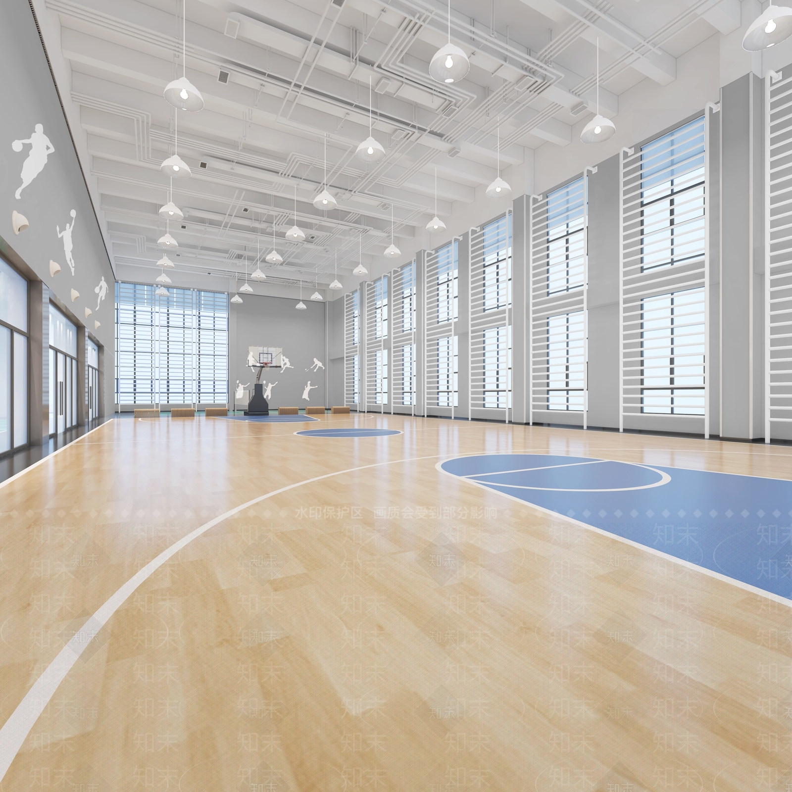 现代篮球体育场3D模型下载【ID:1110230590】