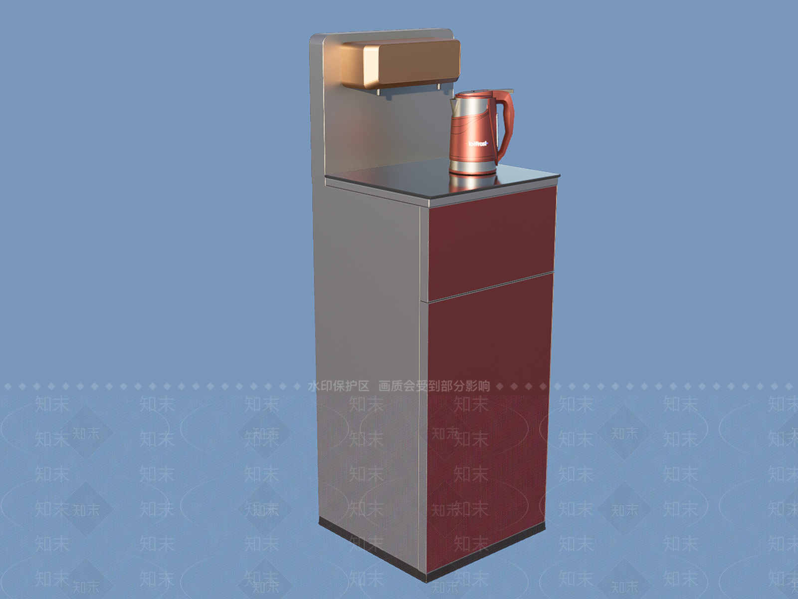 现代饮水机SU模型下载【ID:1110239686】