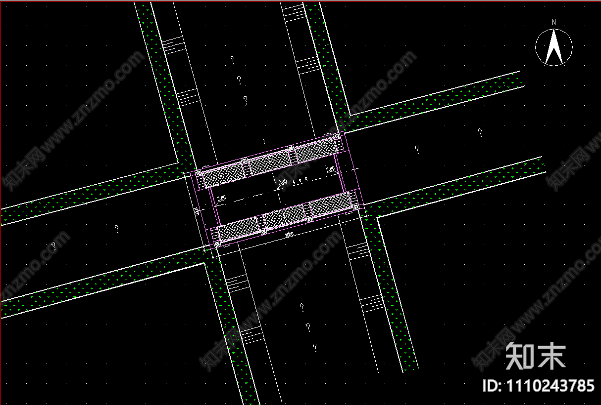 景观桥施工图全套cad施工图下载【ID:1110243785】