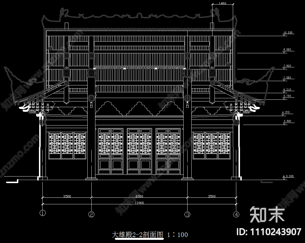 四川开善寺古建筑维修施工图施工图下载【ID:1110243907】