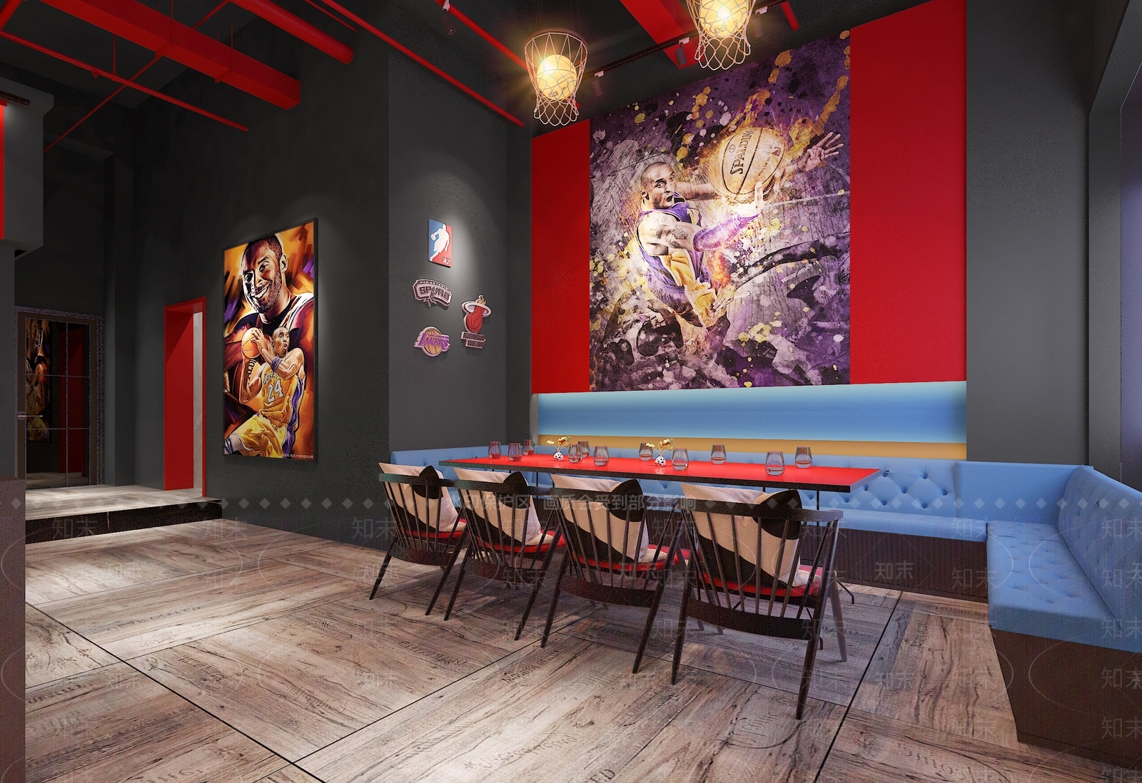 现代烧烤店3D模型下载【ID:1110250750】