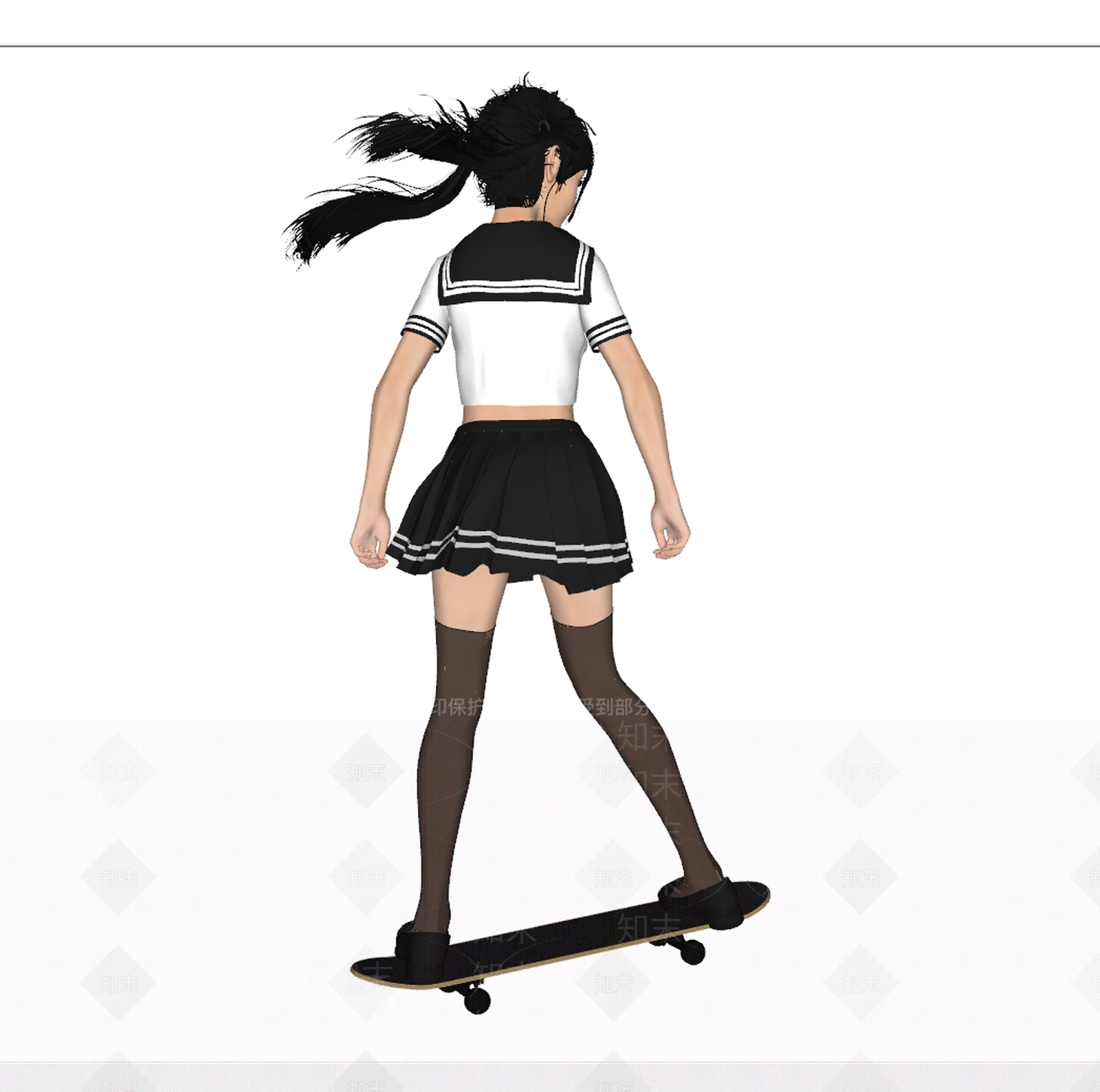 现代女人SU模型下载【ID:1110264817】