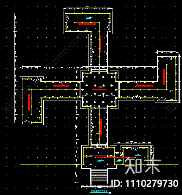 罗汉堂建筑图施工图cad施工图下载【ID:1110279730】