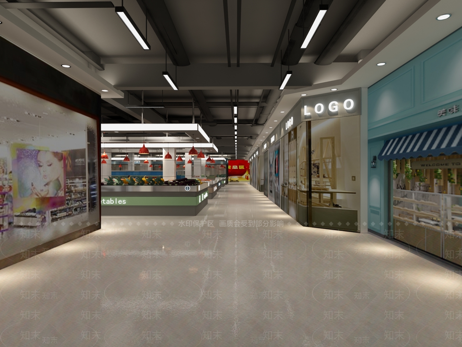 现代超市3D模型下载【ID:1110281214】