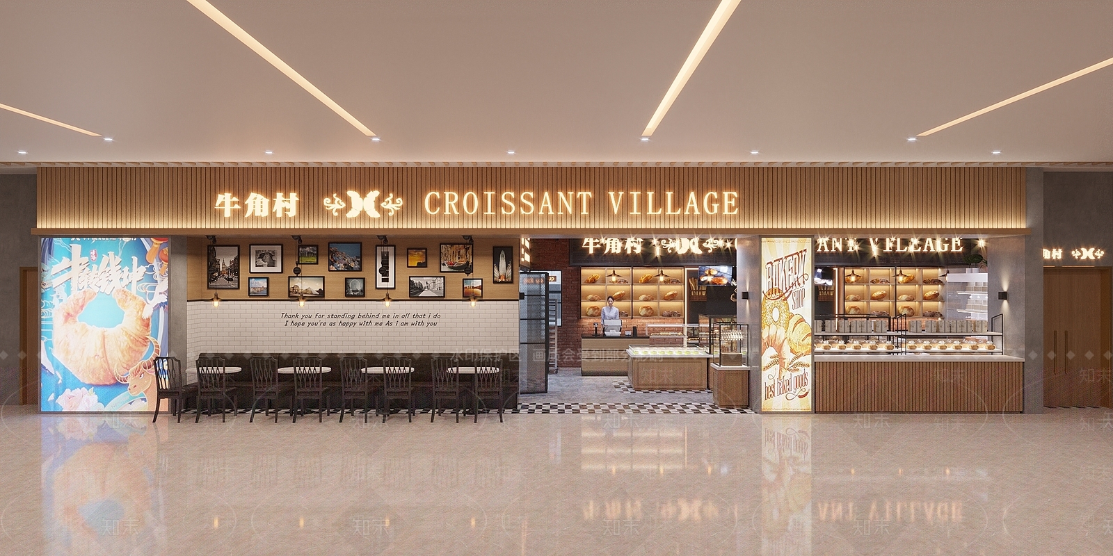 现代甜品面包店3D模型下载【ID:1110324907】