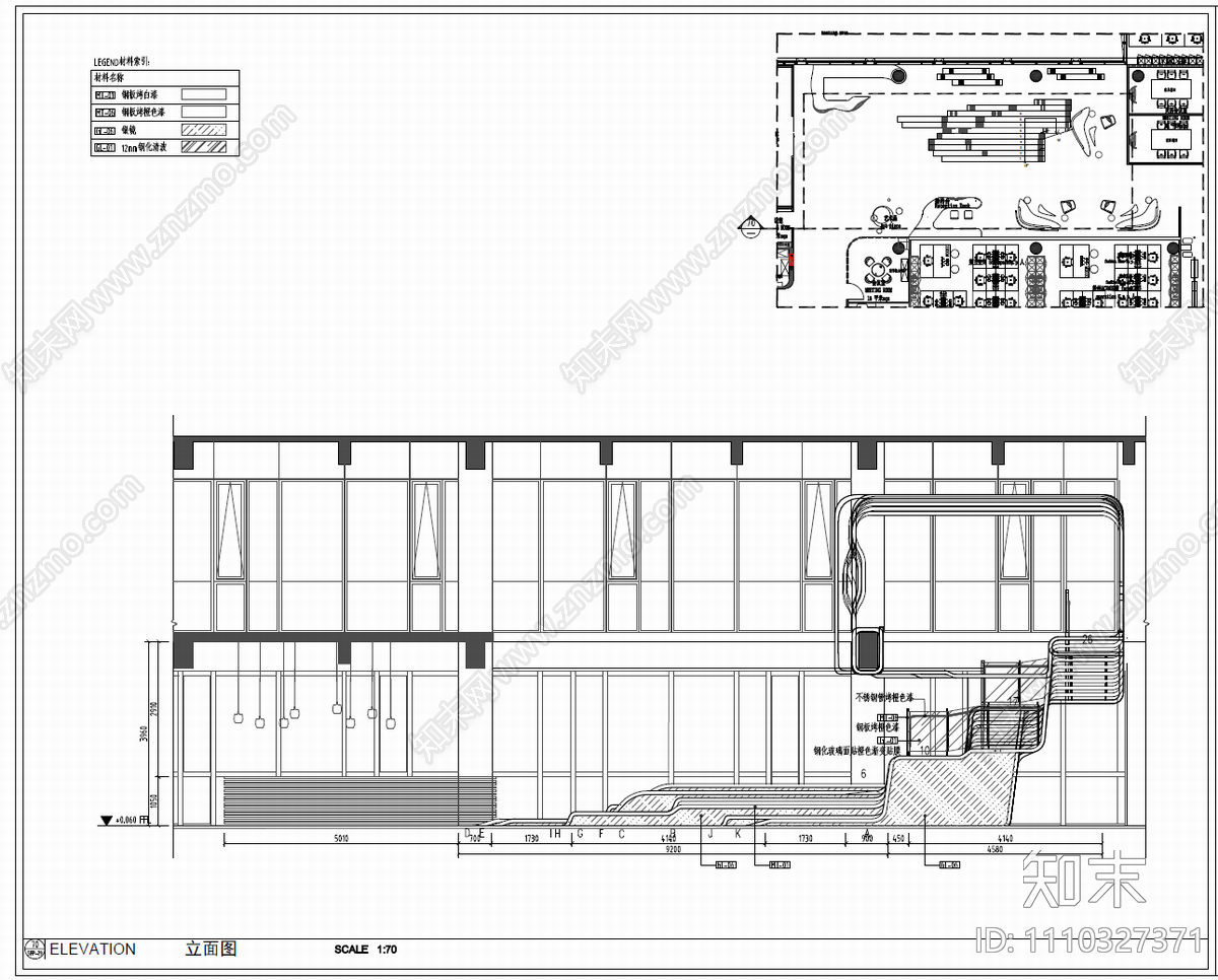 12000㎡办公空间CAD施工图cad施工图下载【ID:1110327371】