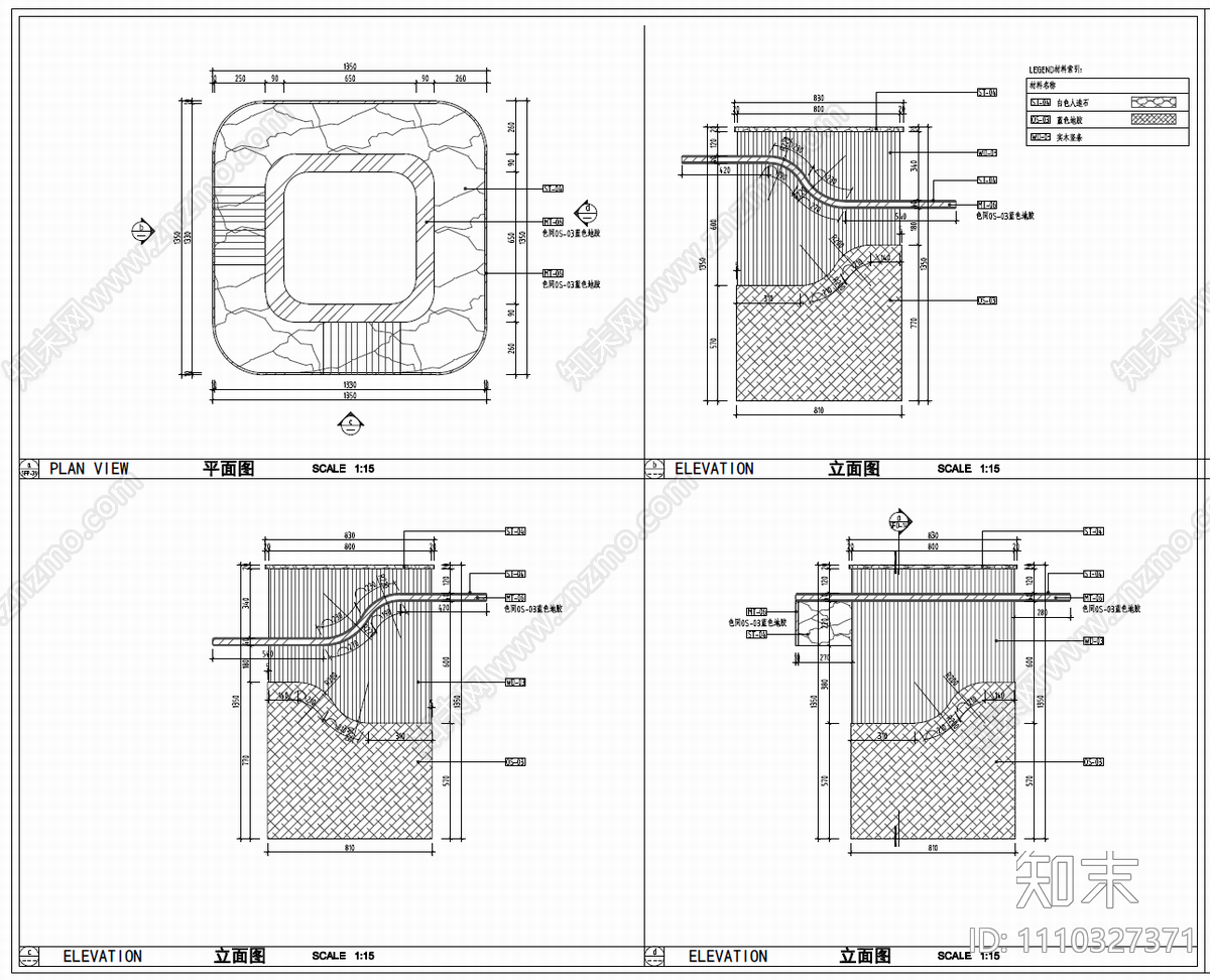 12000㎡办公空间CAD施工图cad施工图下载【ID:1110327371】