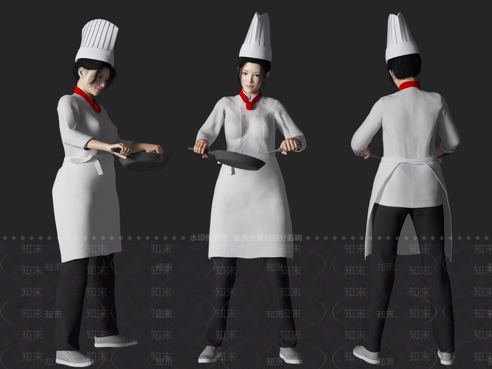 现代女人SU模型下载【ID:1110335888】