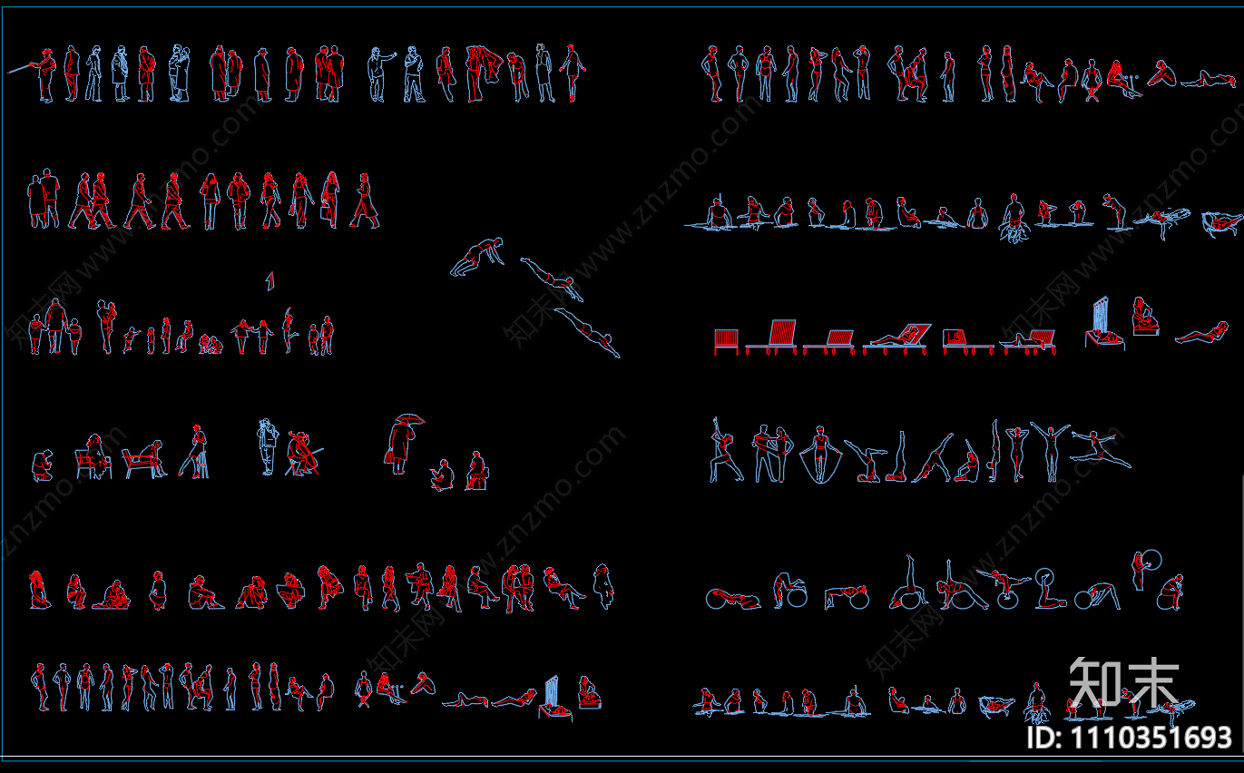 运动员人物图库施工图下载【ID:1110351693】