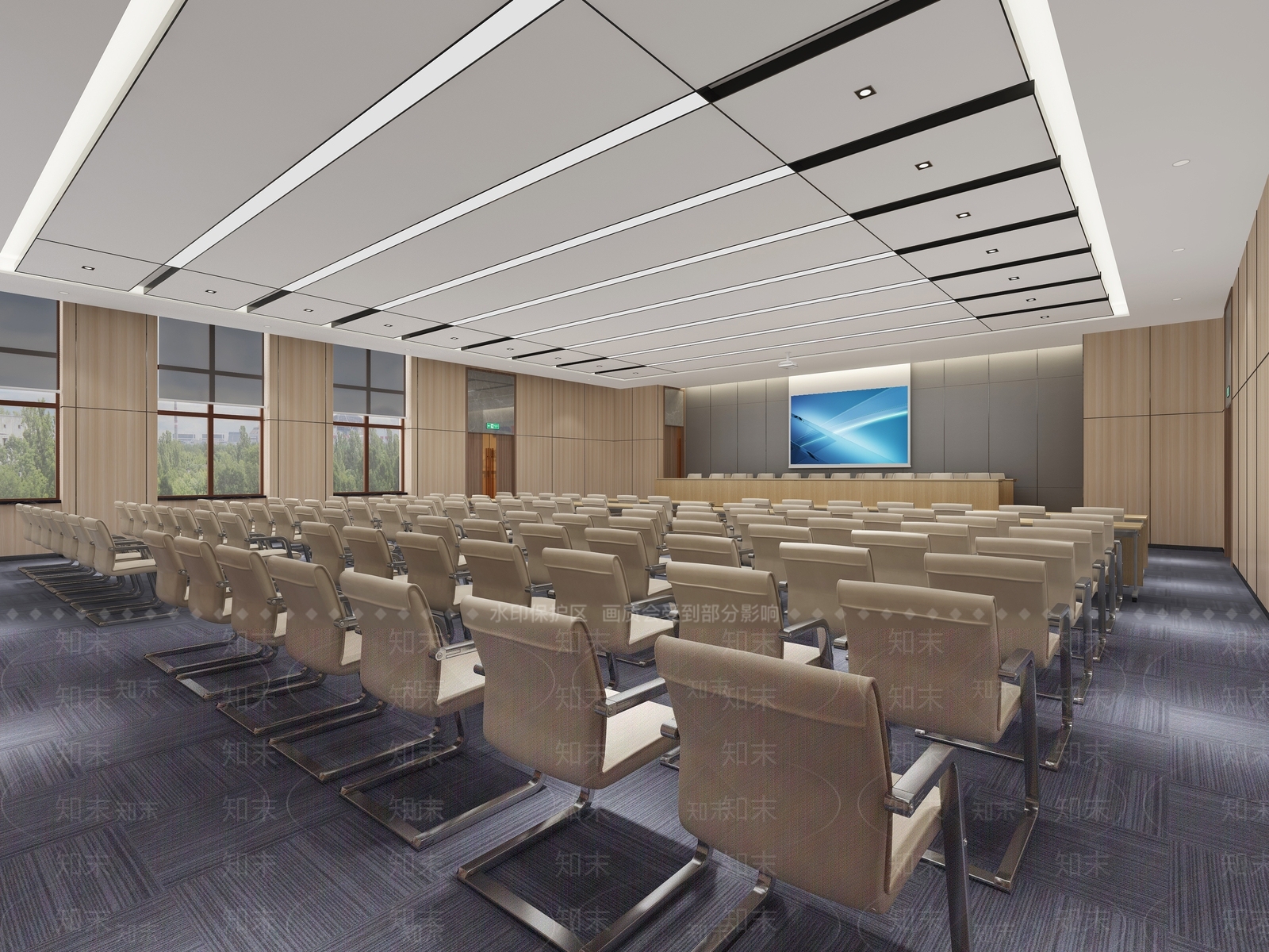 现代报告厅3D模型下载【ID:1110362667】