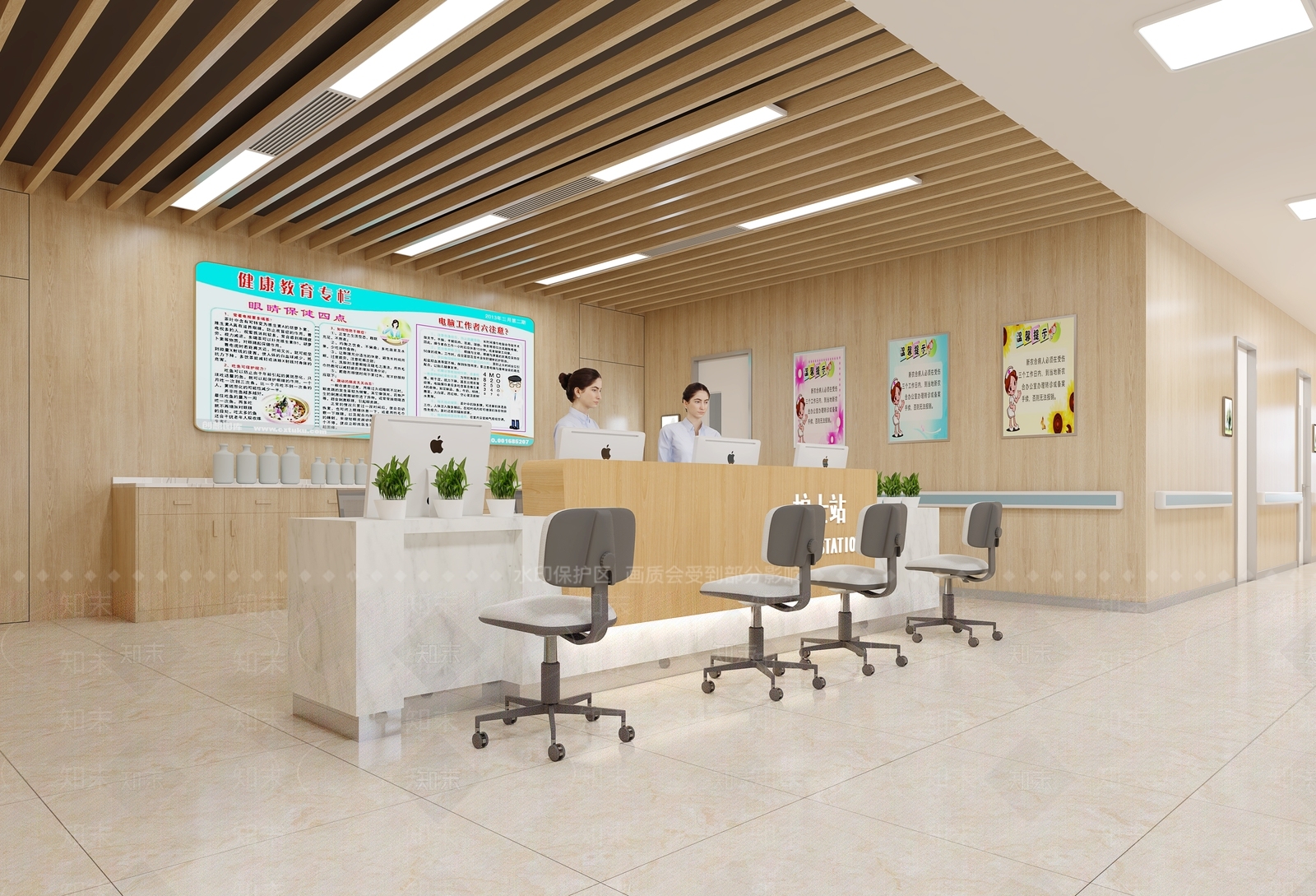 现代医院3D模型下载【ID:1110376363】