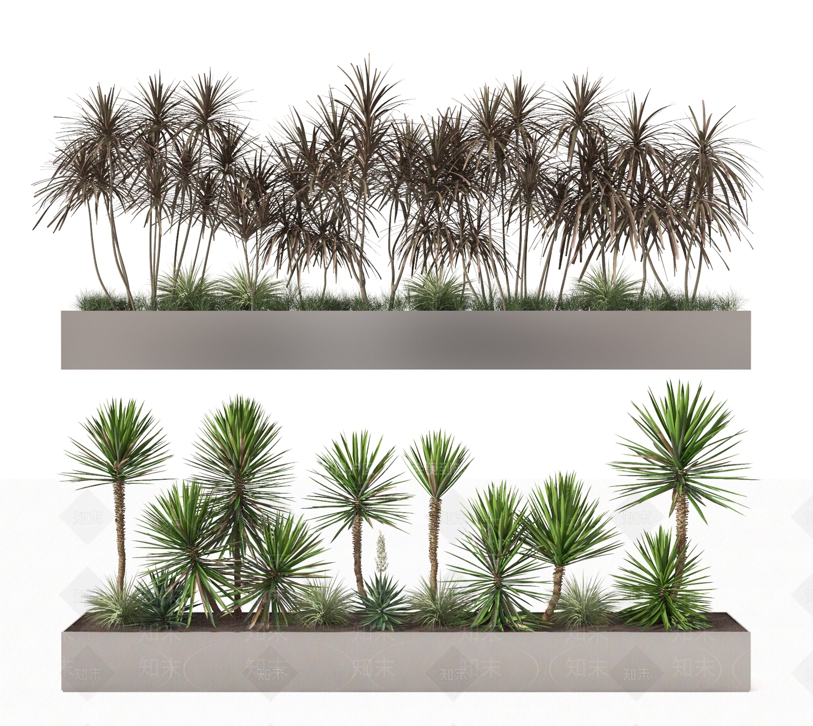 现代花坛3D模型下载【ID:1110376119】