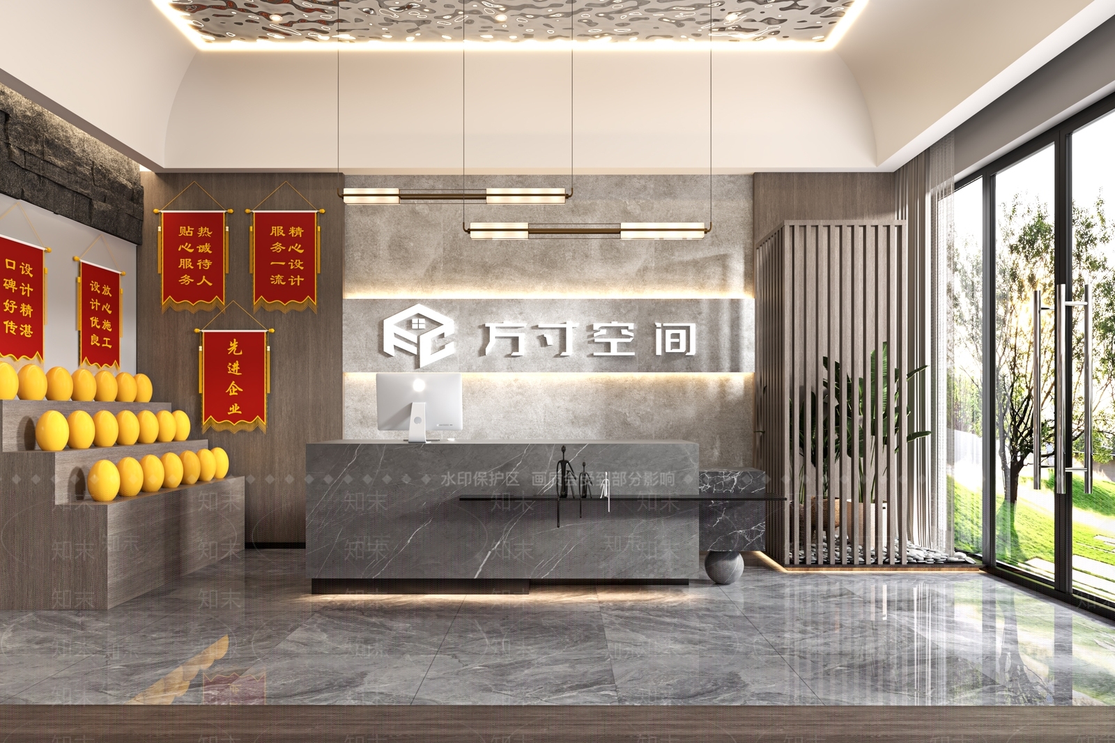 现代挑空客厅3D模型下载【ID:1221513295】