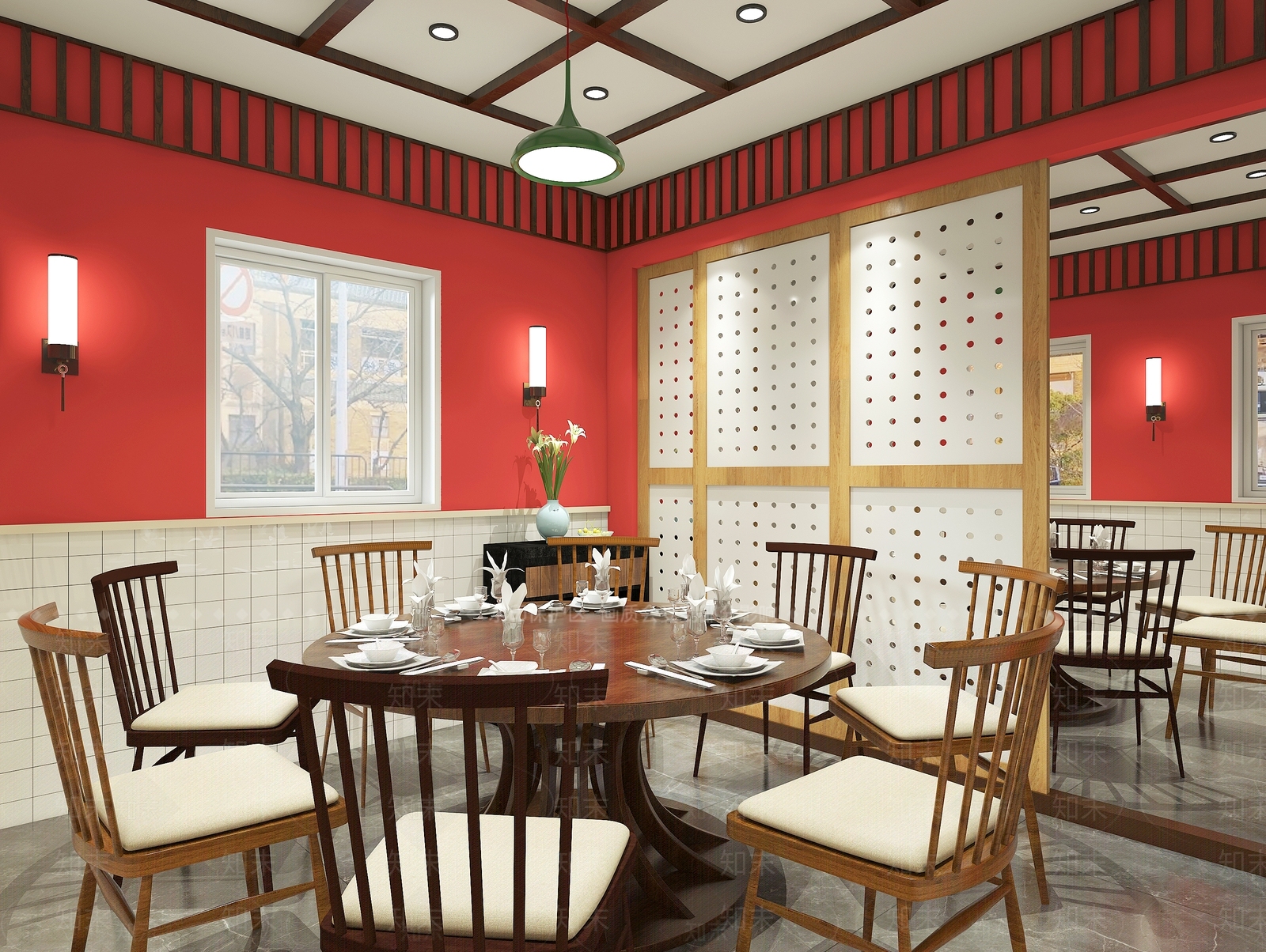 现代火锅店3D模型下载【ID:1110383962】