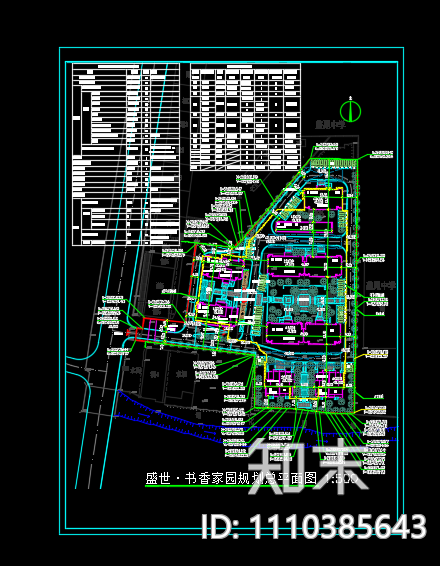 小区规划图施工图下载【ID:1110385643】