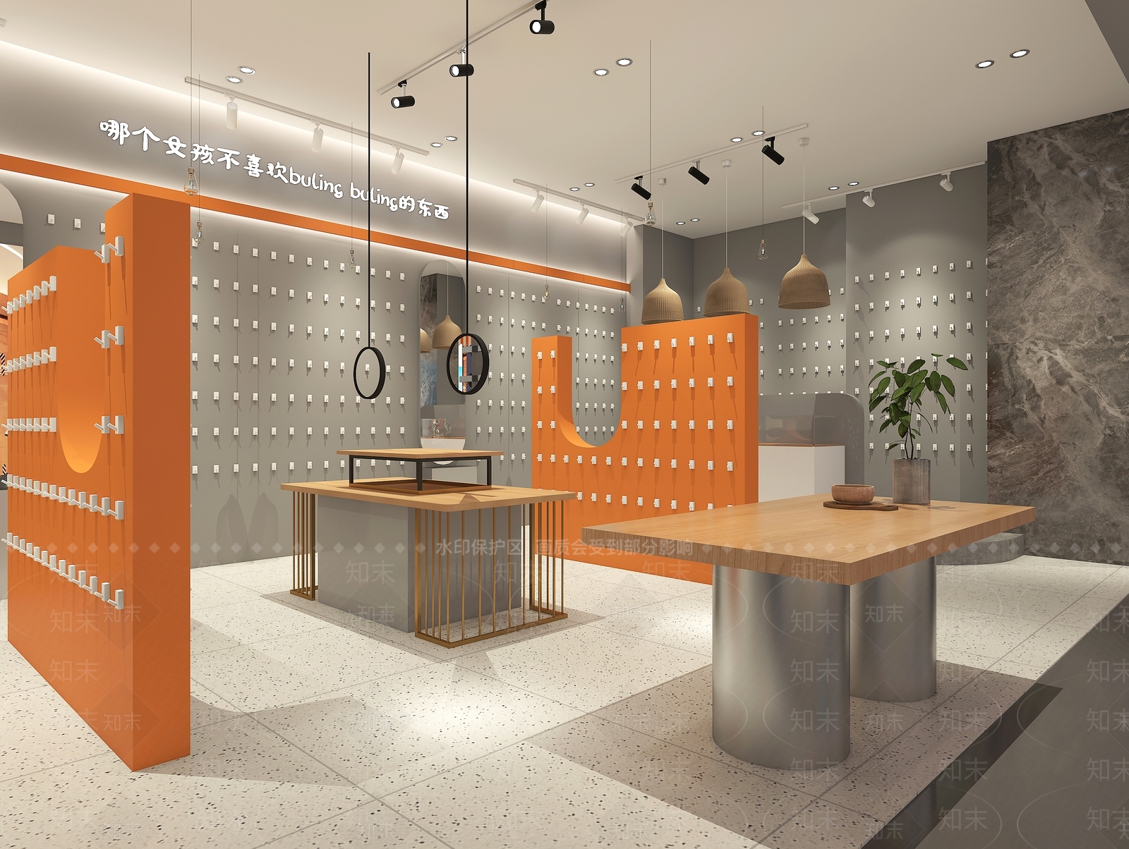 现代饰品店3D模型下载【ID:1110388788】