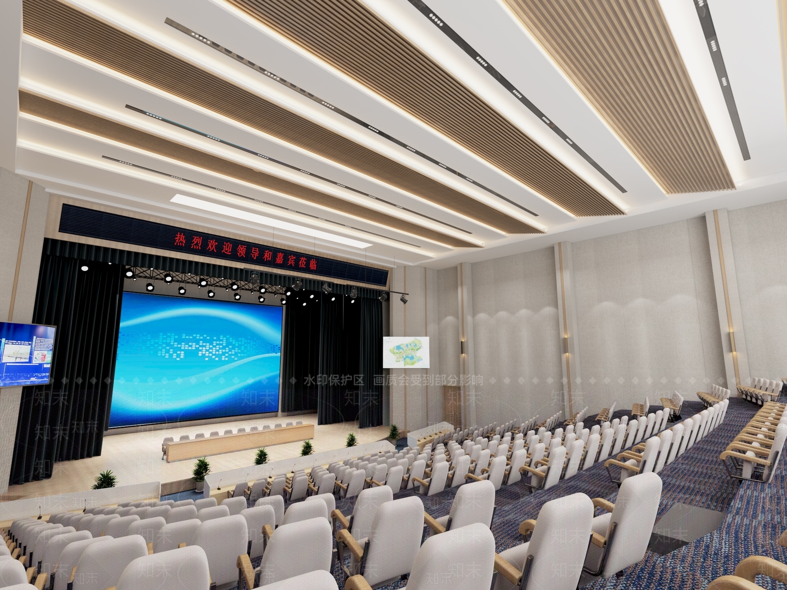 现代报告厅3D模型下载【ID:1110398759】