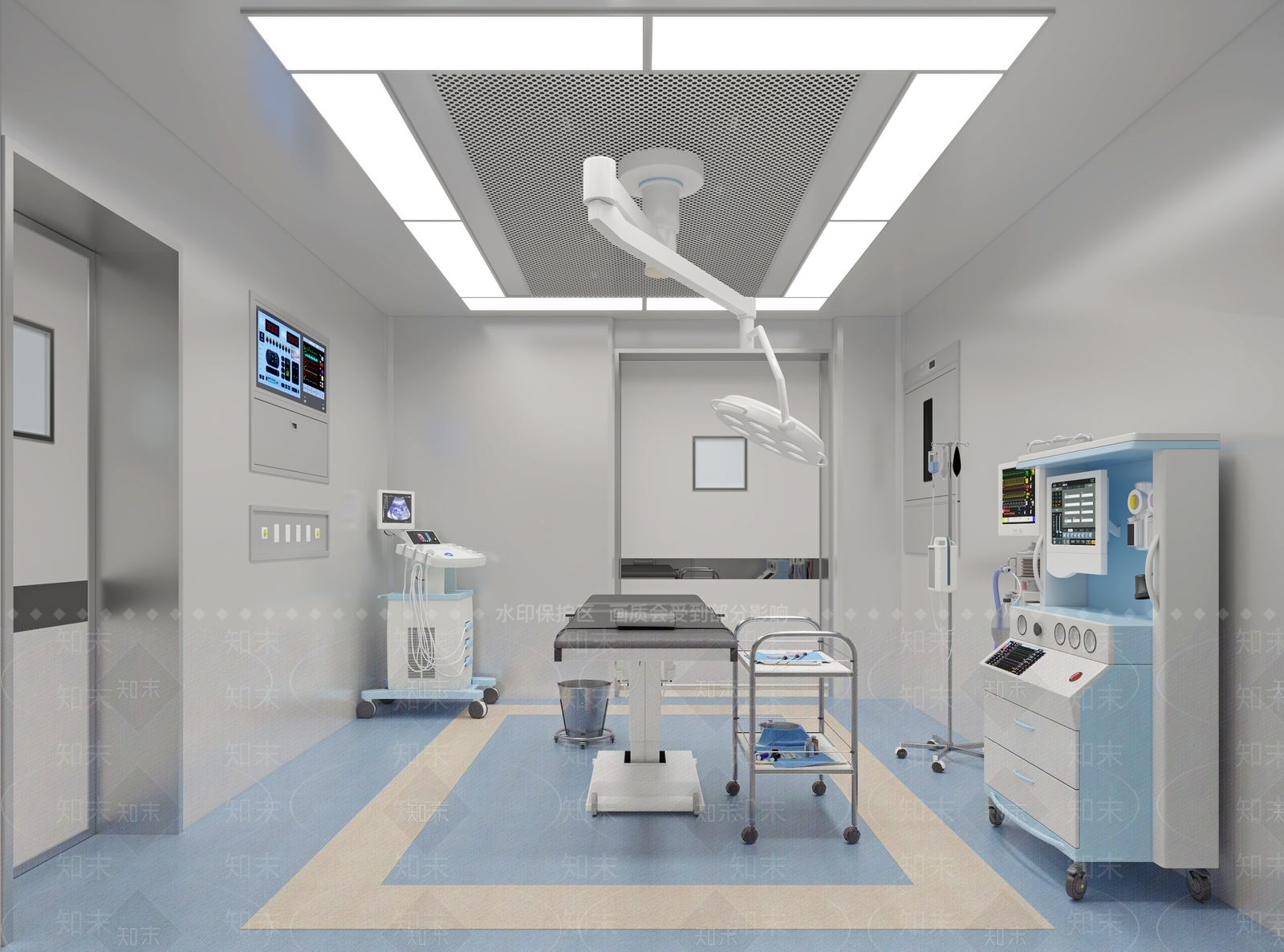 现代医院手术室3D模型下载【ID:1110412725】