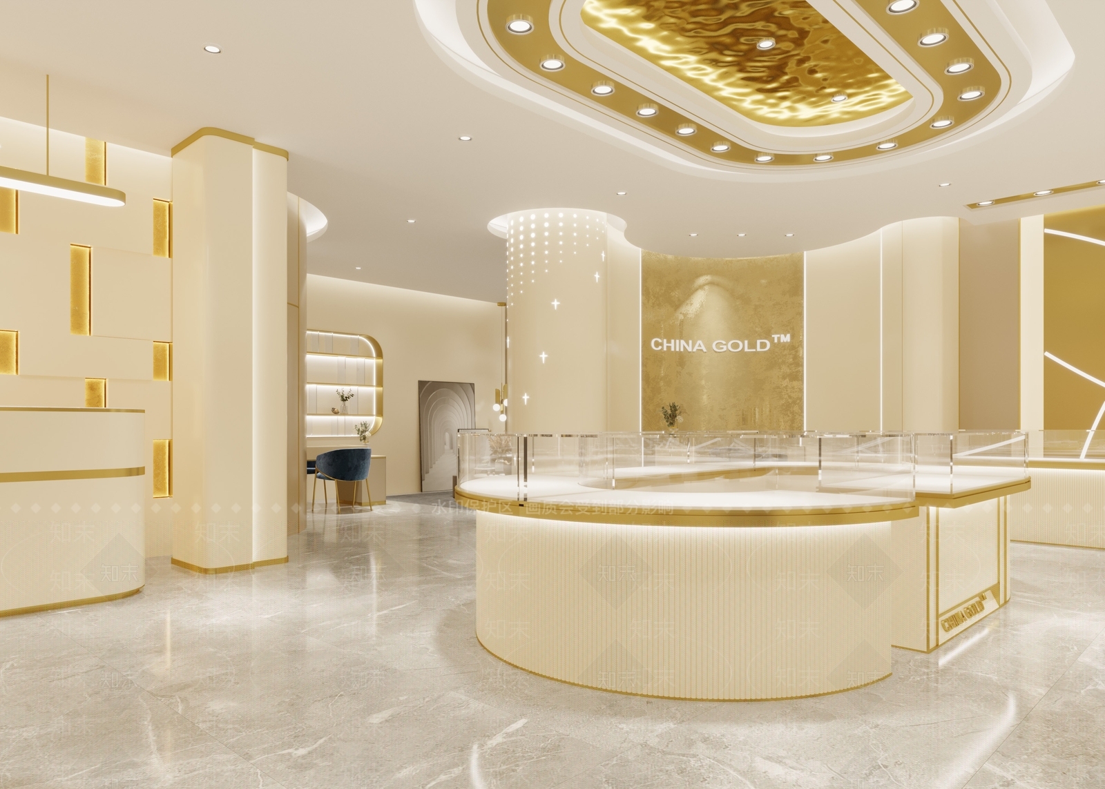 现代珠宝店3D模型下载【ID:1110507534】