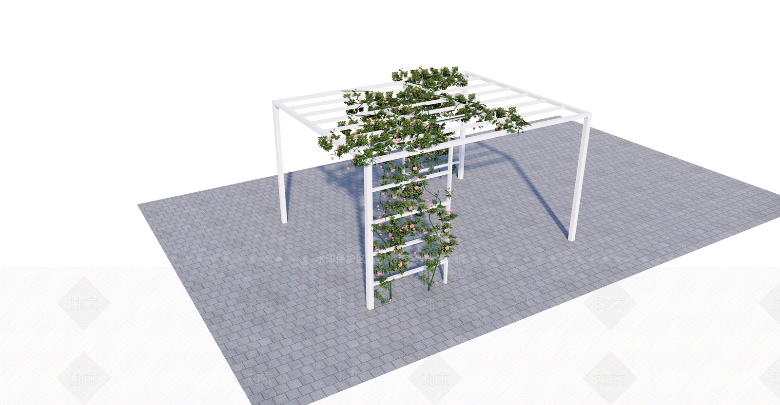 现代花架SU模型下载【ID:1110429425】