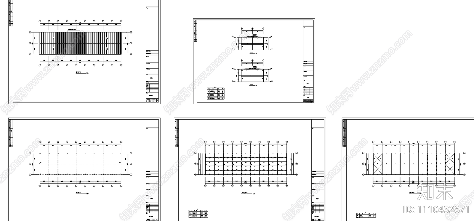 双层楼房12x45米钢结构CAD施工图下载【ID:1110432871】