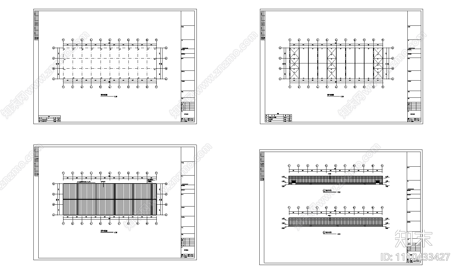 厦门20跨度工程CAD施工图下载【ID:1110433427】