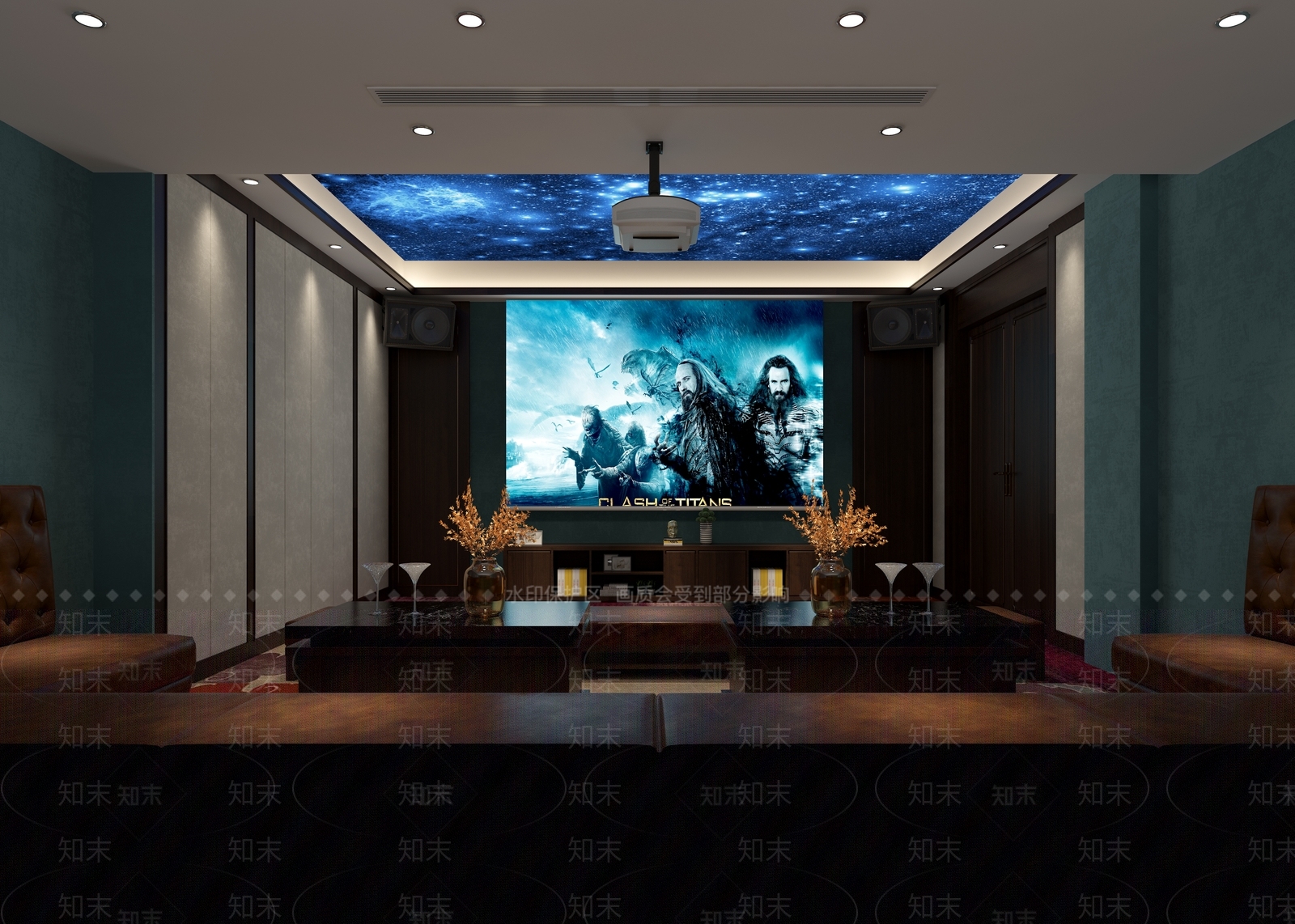 新中式影音室3D模型下载【ID:1110465267】
