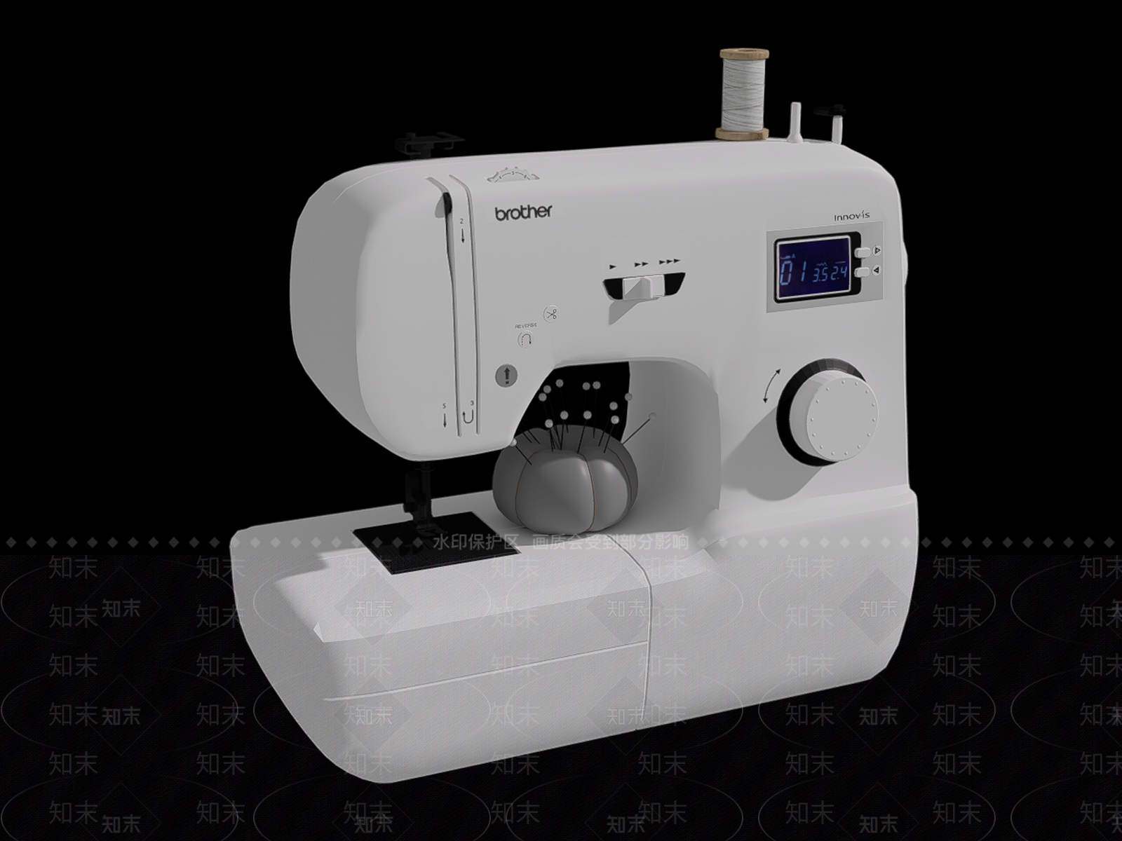 现代缝纫机SU模型下载【ID:1110467122】