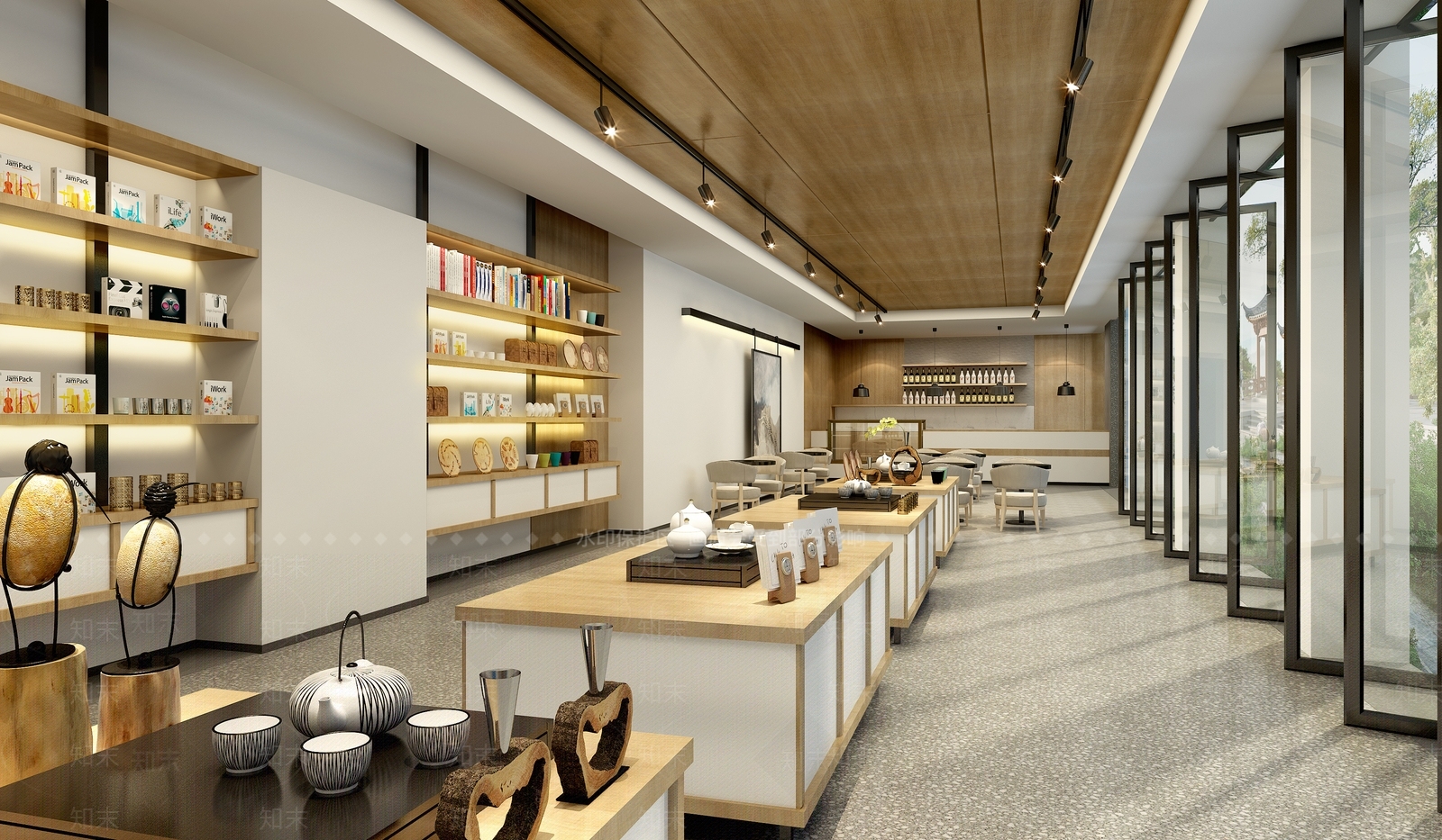 新中式茶馆3D模型下载【ID:1110476625】