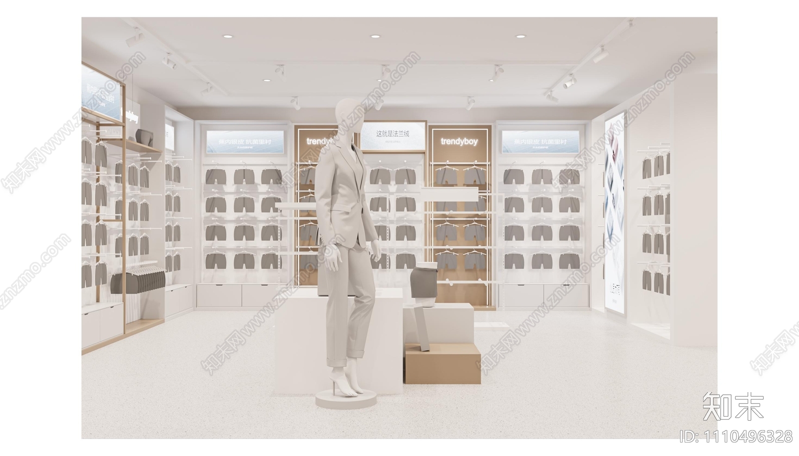 内衣专卖店设计cad施工图下载【ID:1110496328】