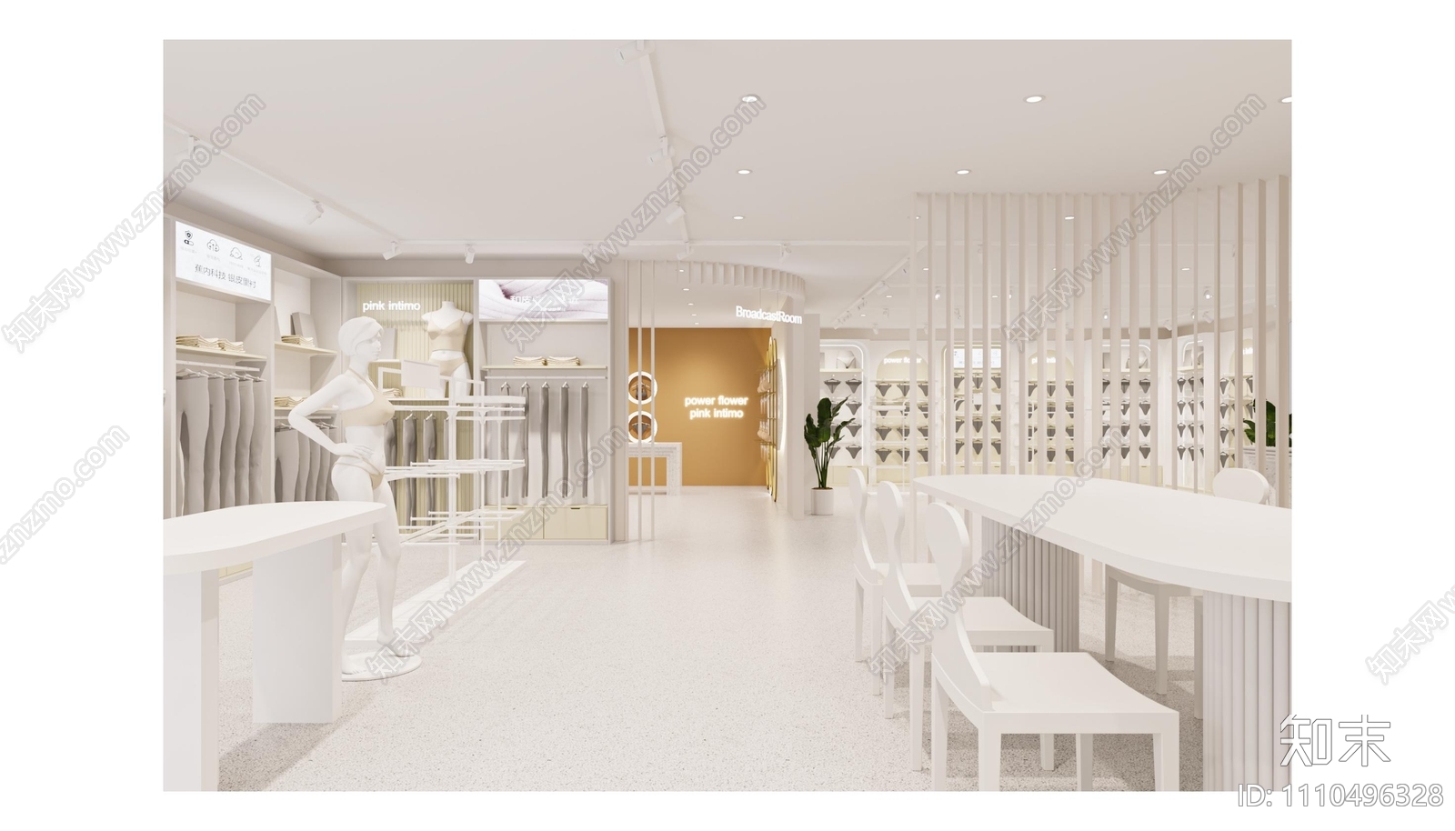 内衣专卖店设计cad施工图下载【ID:1110496328】