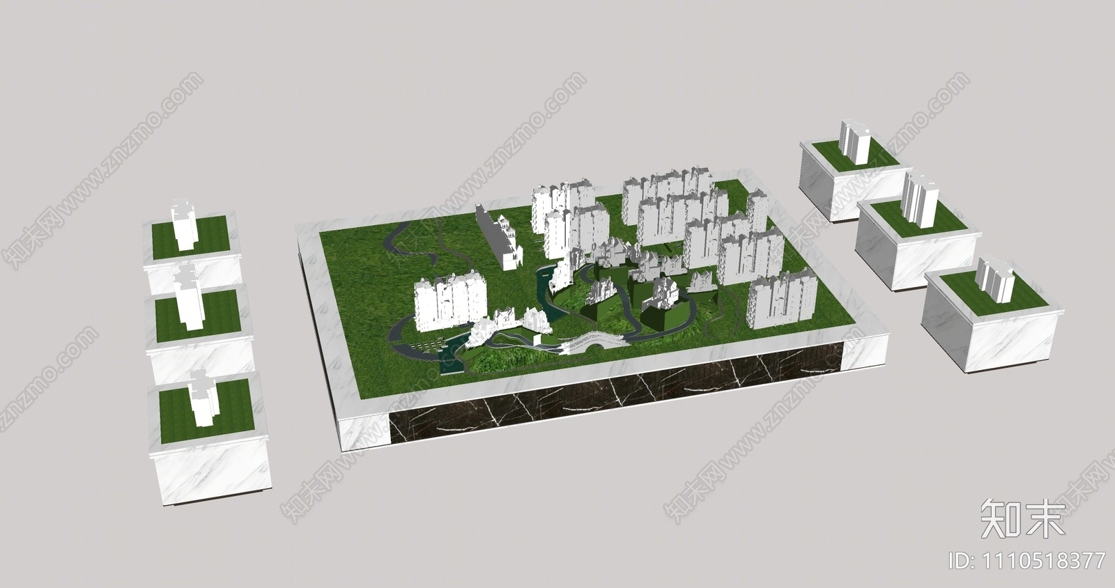 现代沙盘SU模型下载【ID:1110518377】