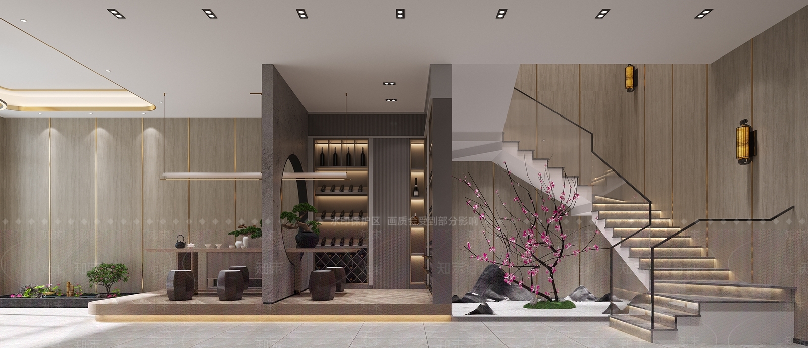 新中式茶馆3D模型下载【ID:1110518365】